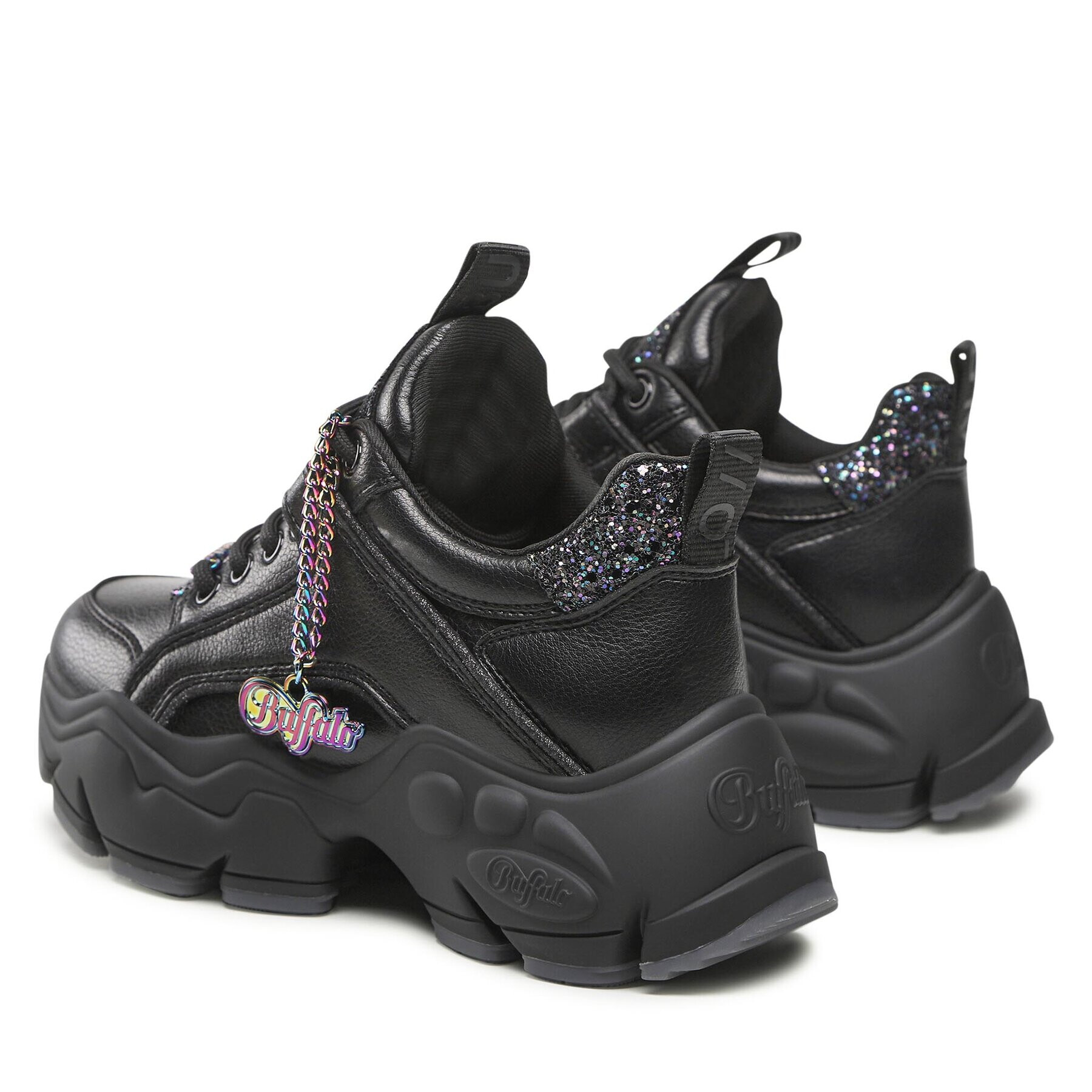 Buffalo Сникърси Binary Glam Sneaker BN1630751 Черен - Pepit.bg