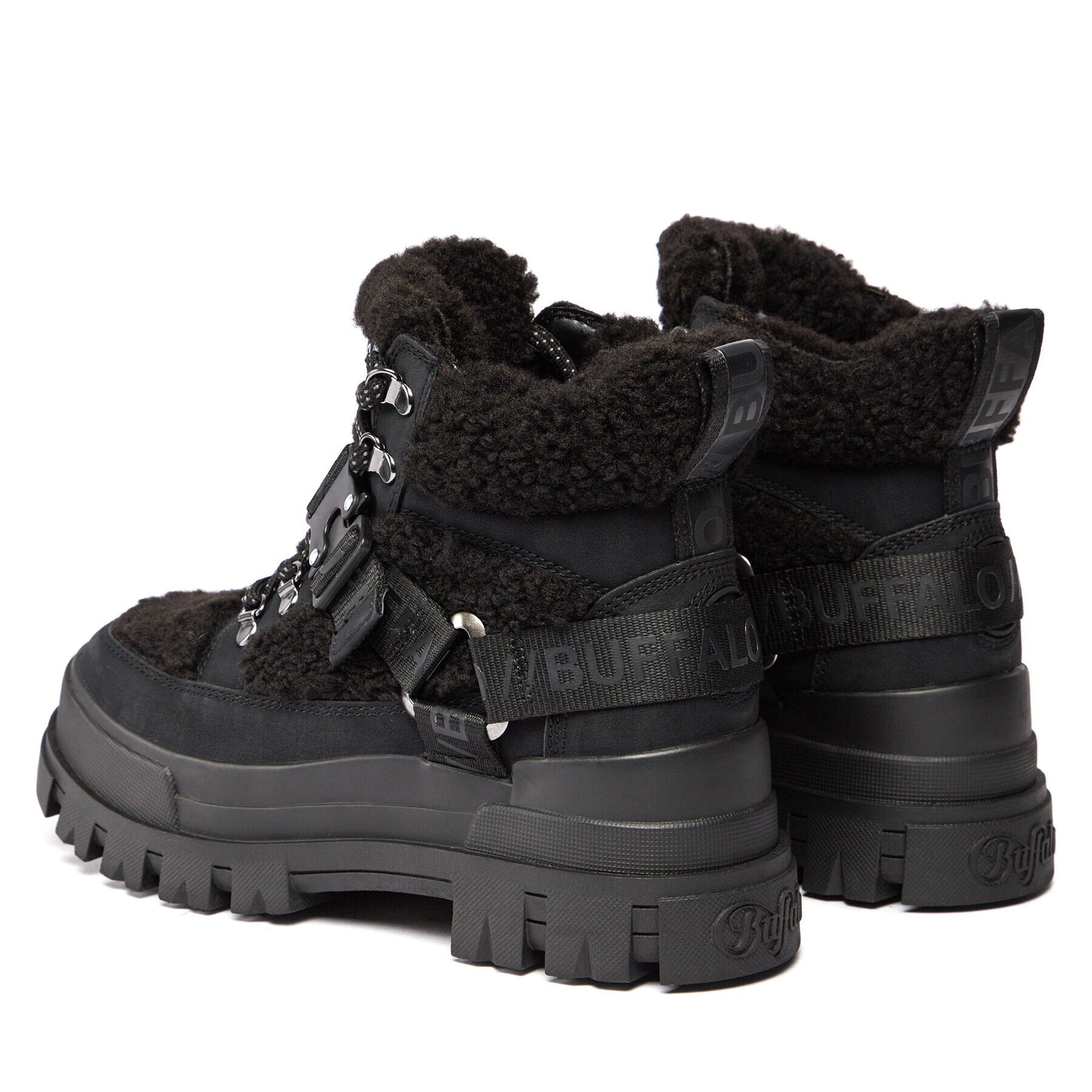 Buffalo Туристически oбувки Aspha Com Mid Warm 1622328 Черен - Pepit.bg