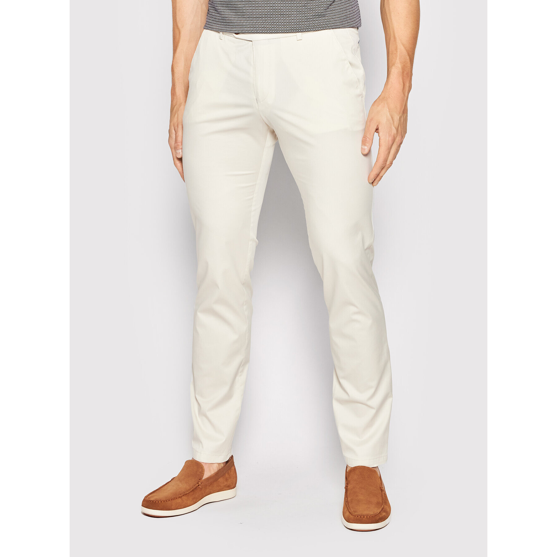 Bugatti Чино панталони 4890 16301 Бежов Modern Fit - Pepit.bg