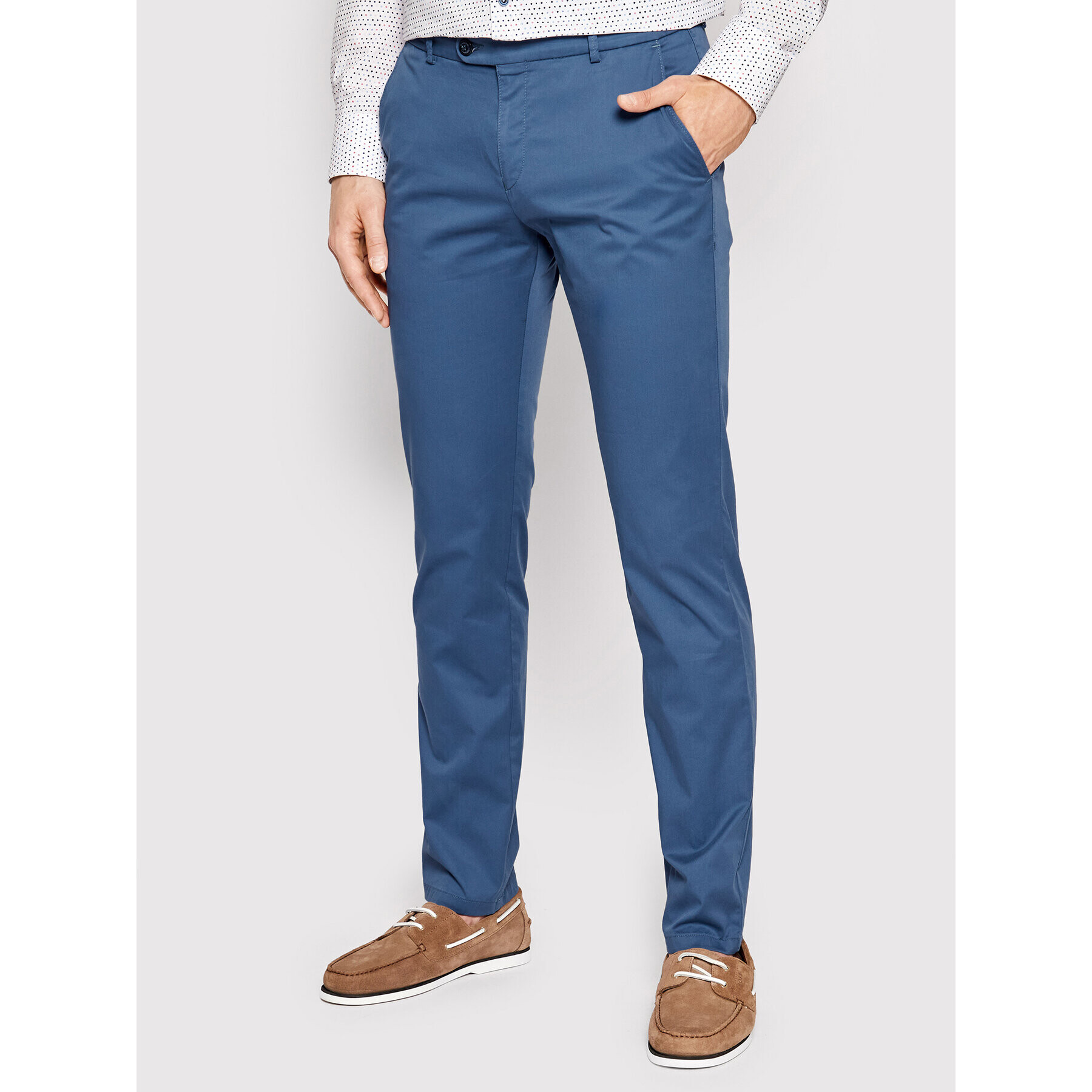 Bugatti Чино панталони 4890 16301 Син Modern Fit - Pepit.bg
