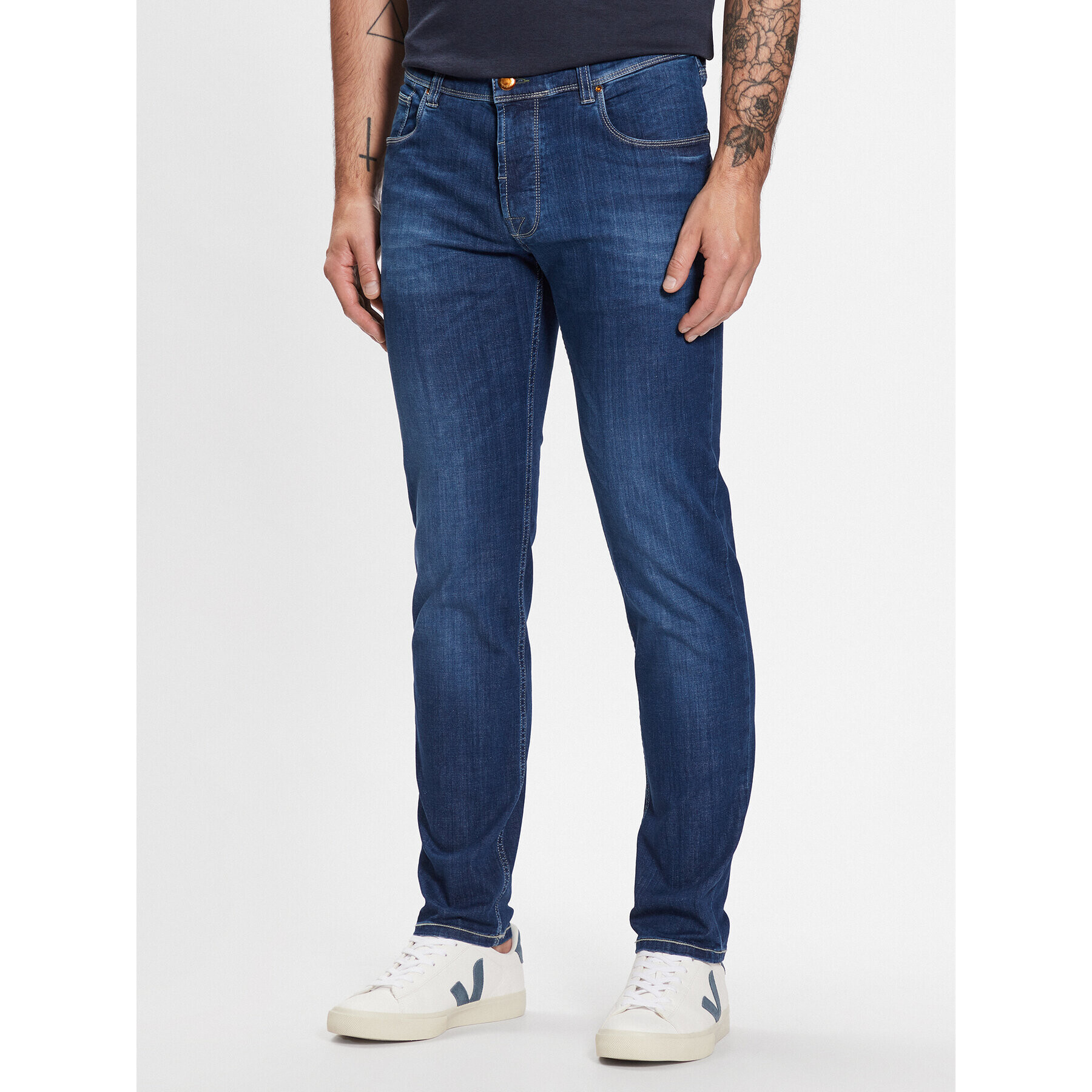 Bugatti Дънки 3108D 36689 Тъмносин Slim Fit - Pepit.bg
