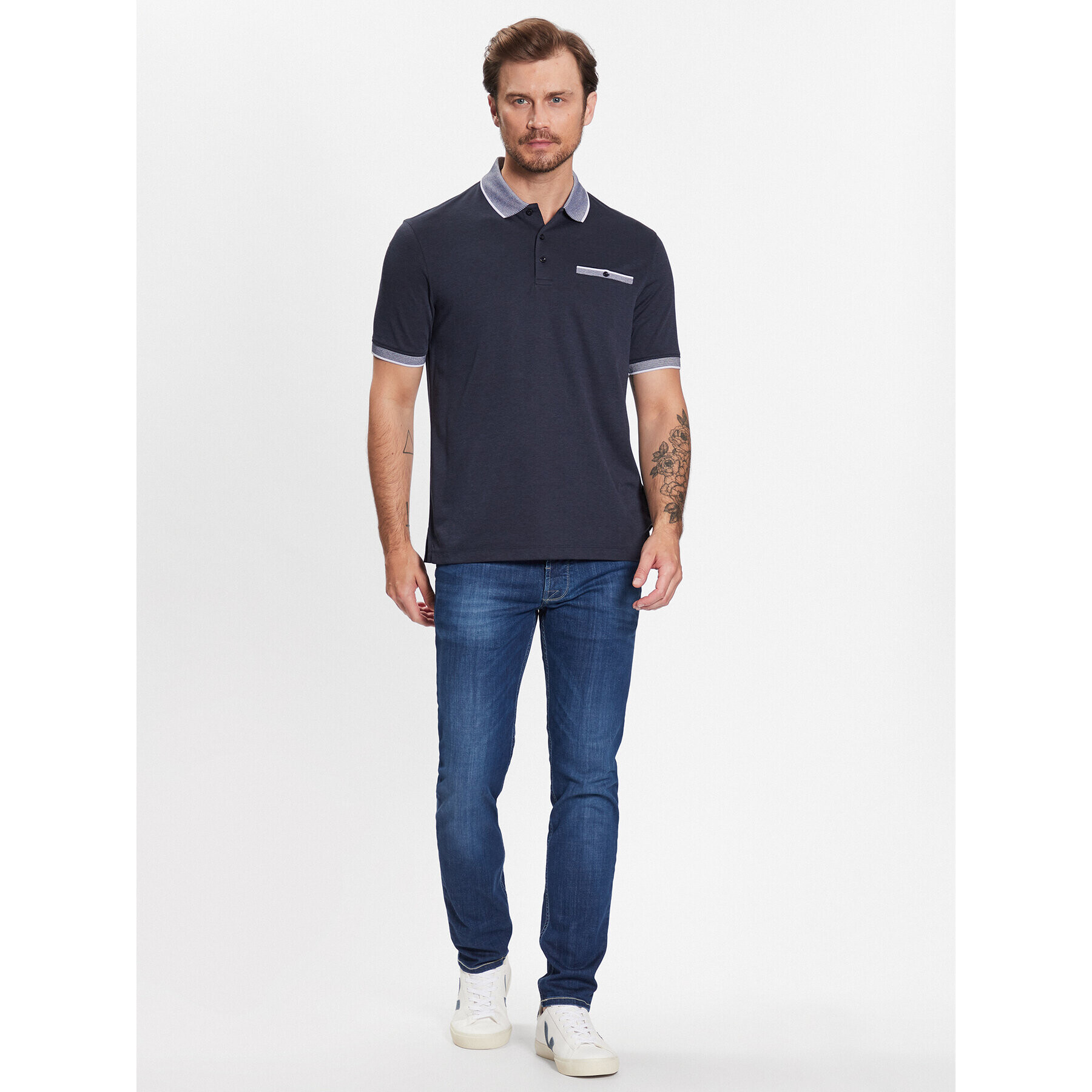 Bugatti Дънки 3108D 36689 Тъмносин Slim Fit - Pepit.bg