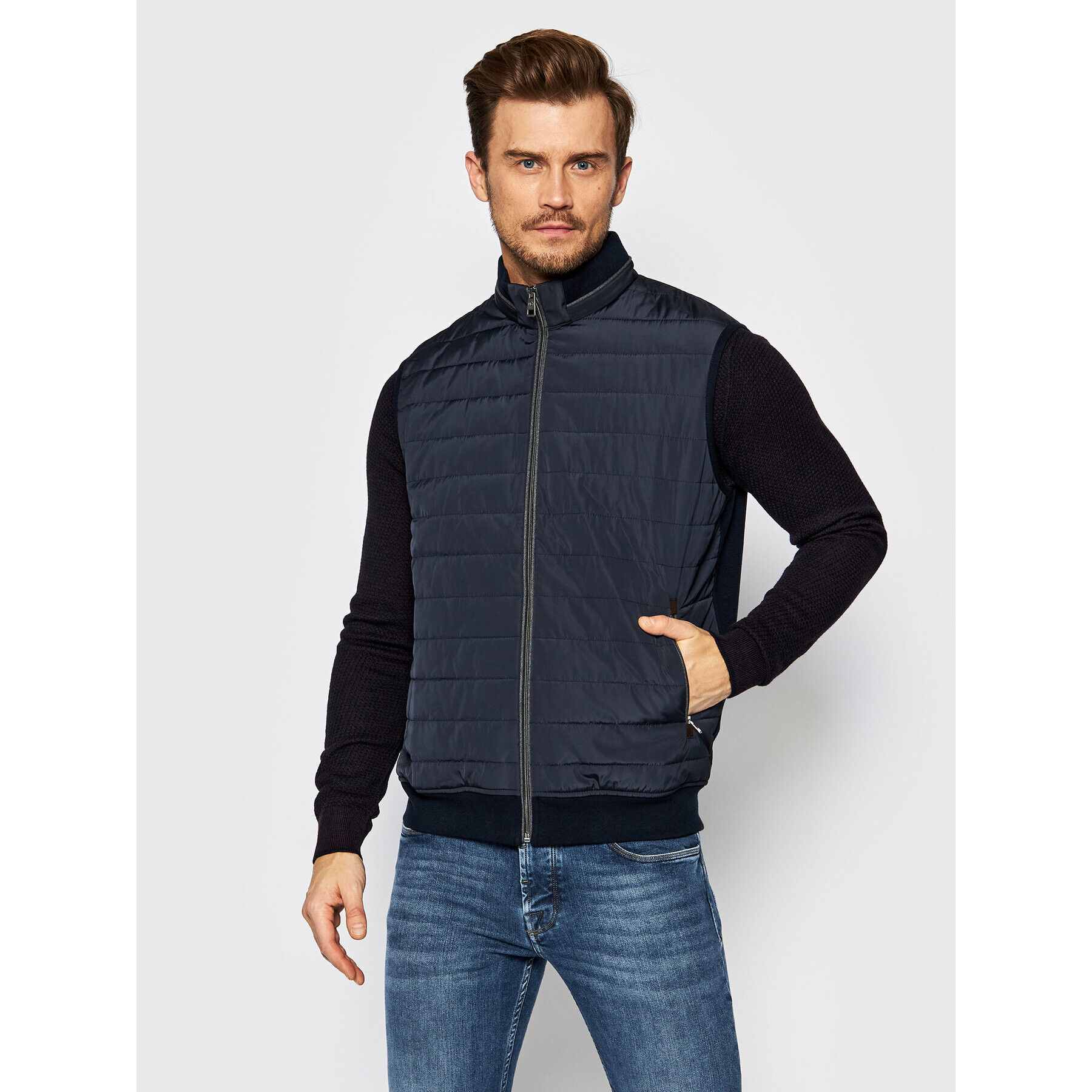 Bugatti Елек 8800 85052 Тъмносин Regular Fit - Pepit.bg