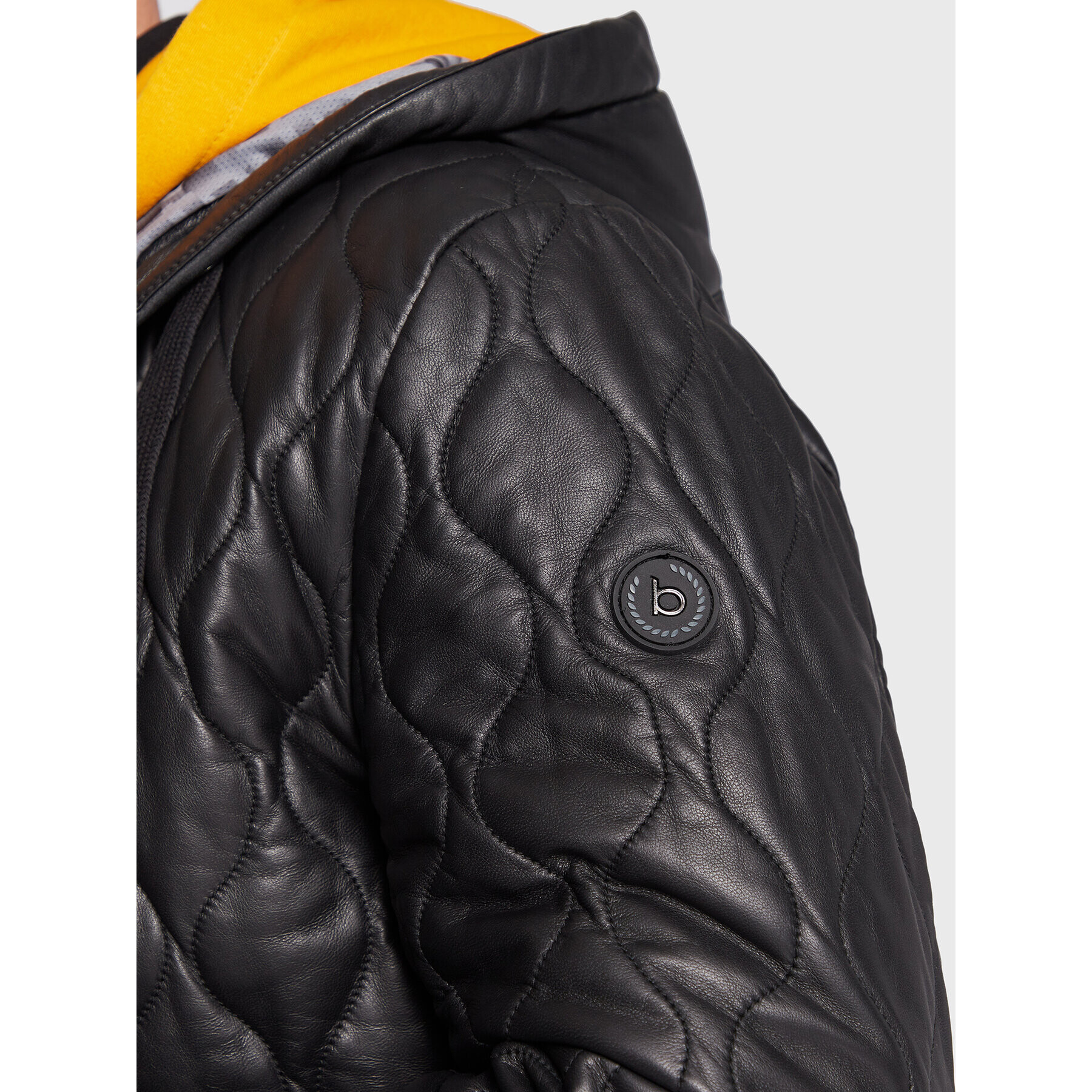 Bugatti Кожено яке 222 046 Черен Regular Fit - Pepit.bg
