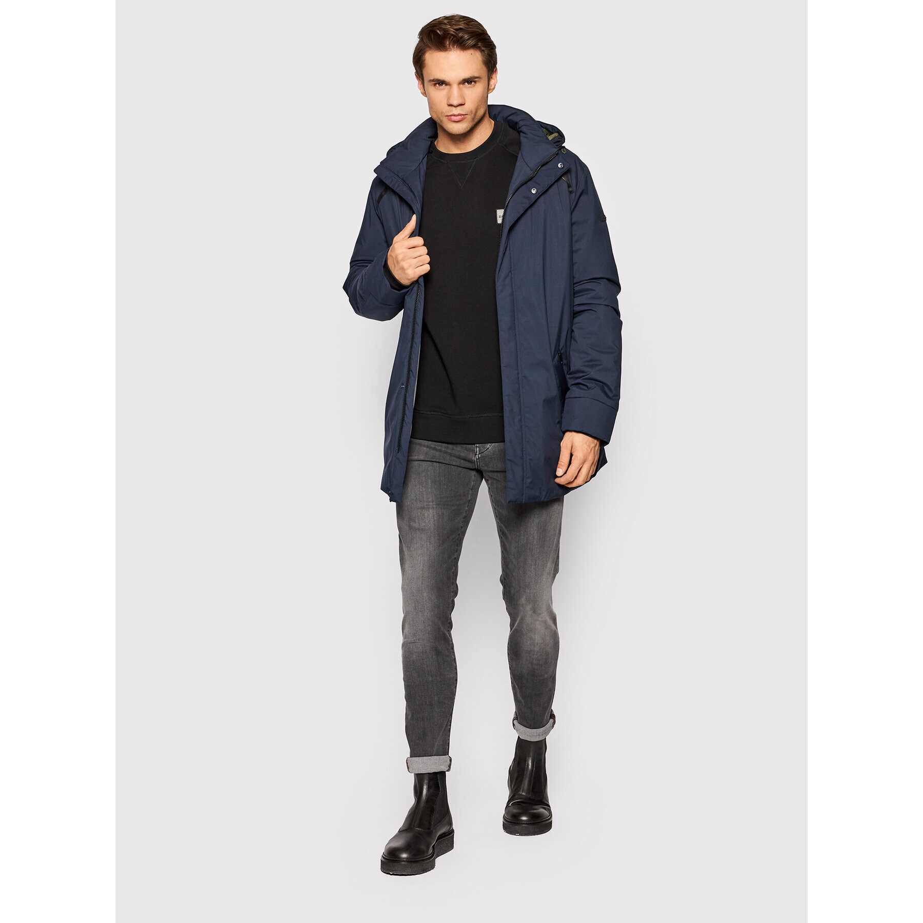 Bugatti Парка 875313 81219 Тъмносин Regular Fit - Pepit.bg