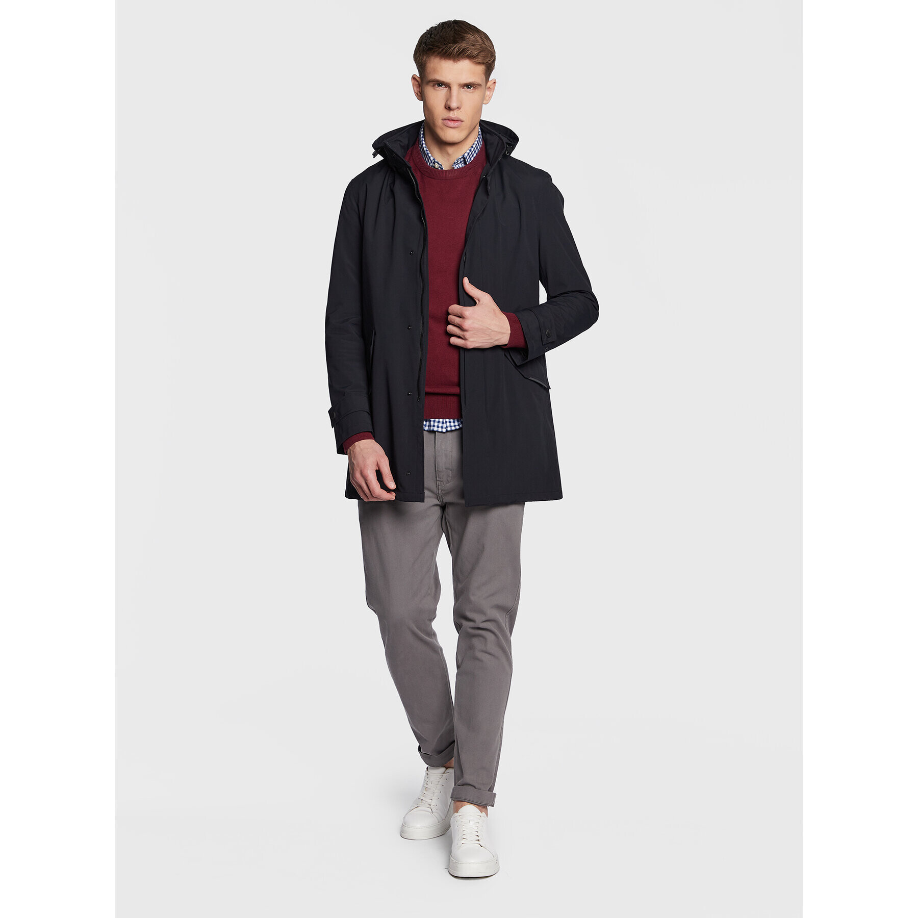 Bugatti Преходно яке 375513 39021 Тъмносин Regular Fit - Pepit.bg