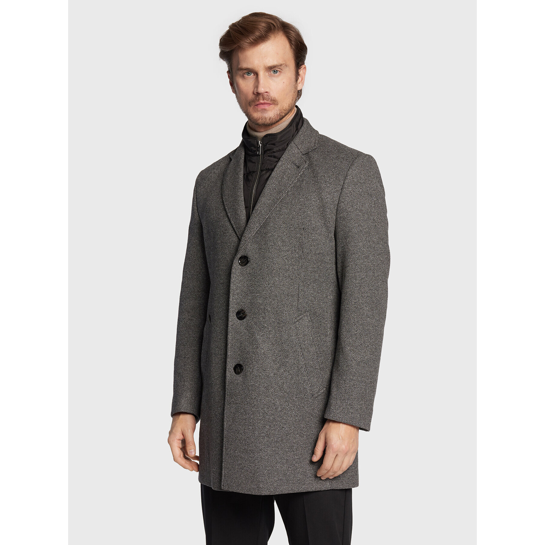 Bugatti Преходно палто 228528 24042 Сив Regular Fit - Pepit.bg