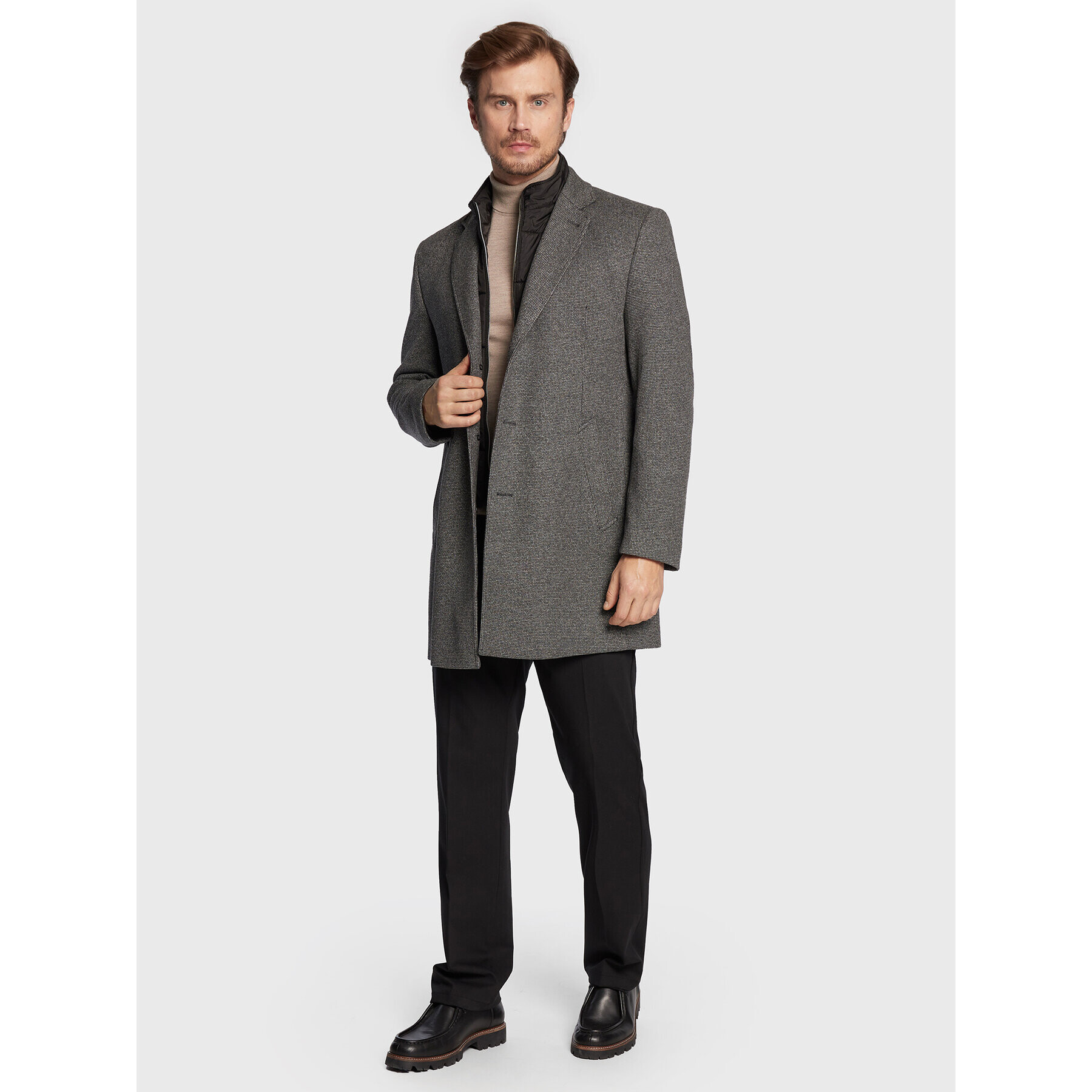 Bugatti Преходно палто 228528 24042 Сив Regular Fit - Pepit.bg