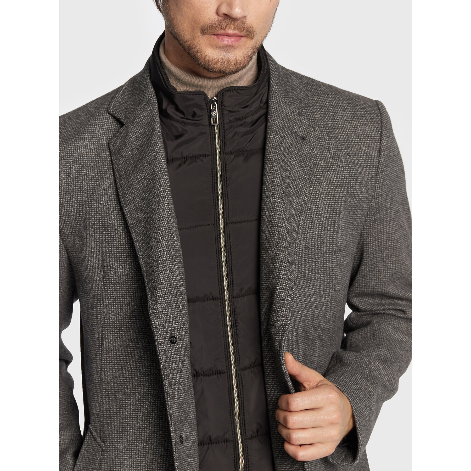 Bugatti Преходно палто 228528 24042 Сив Regular Fit - Pepit.bg