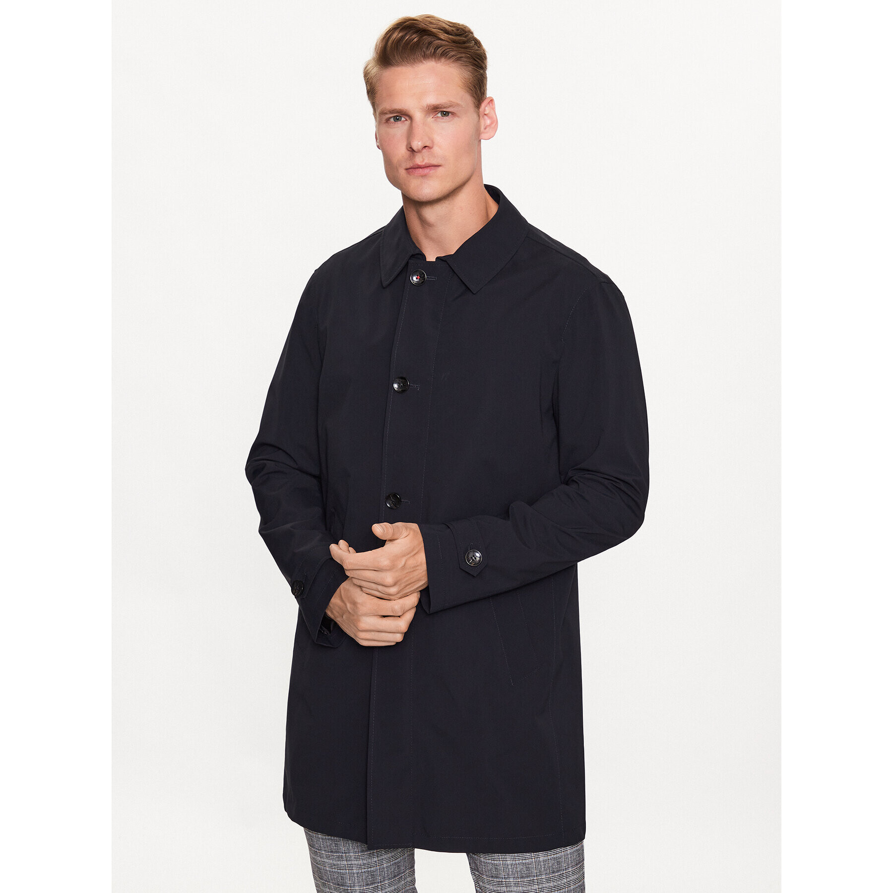 Bugatti Преходно палто 333500 39031 Тъмносин Regular Fit - Pepit.bg