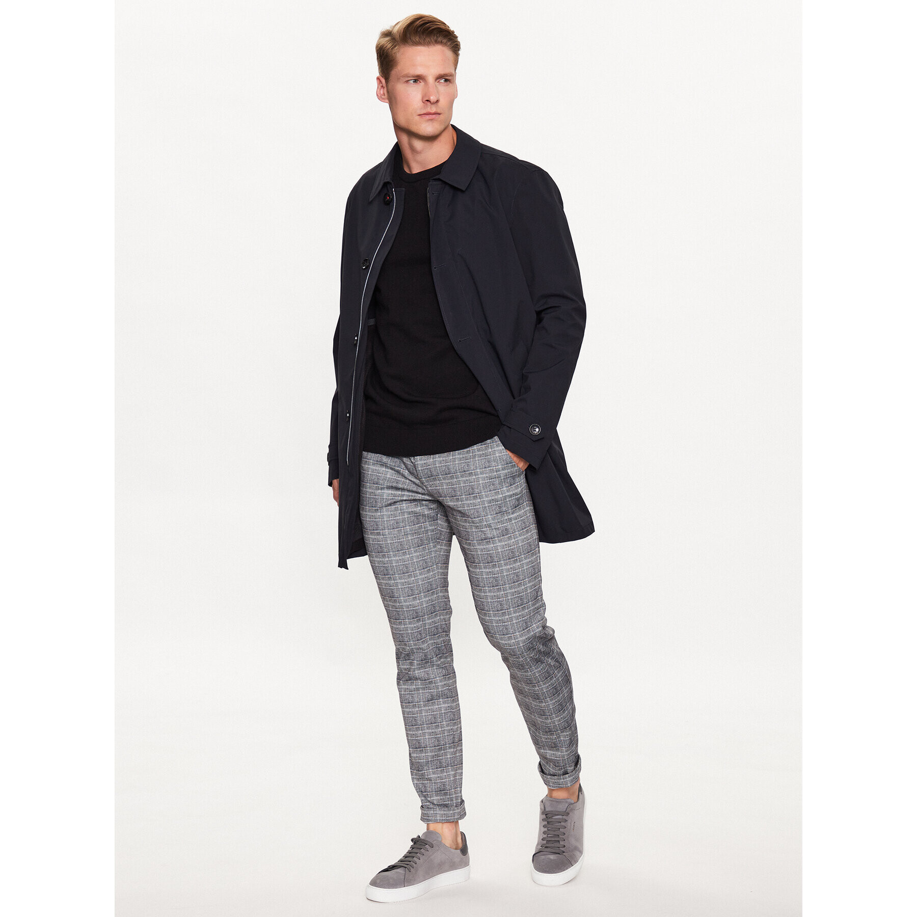Bugatti Преходно палто 333500 39031 Тъмносин Regular Fit - Pepit.bg