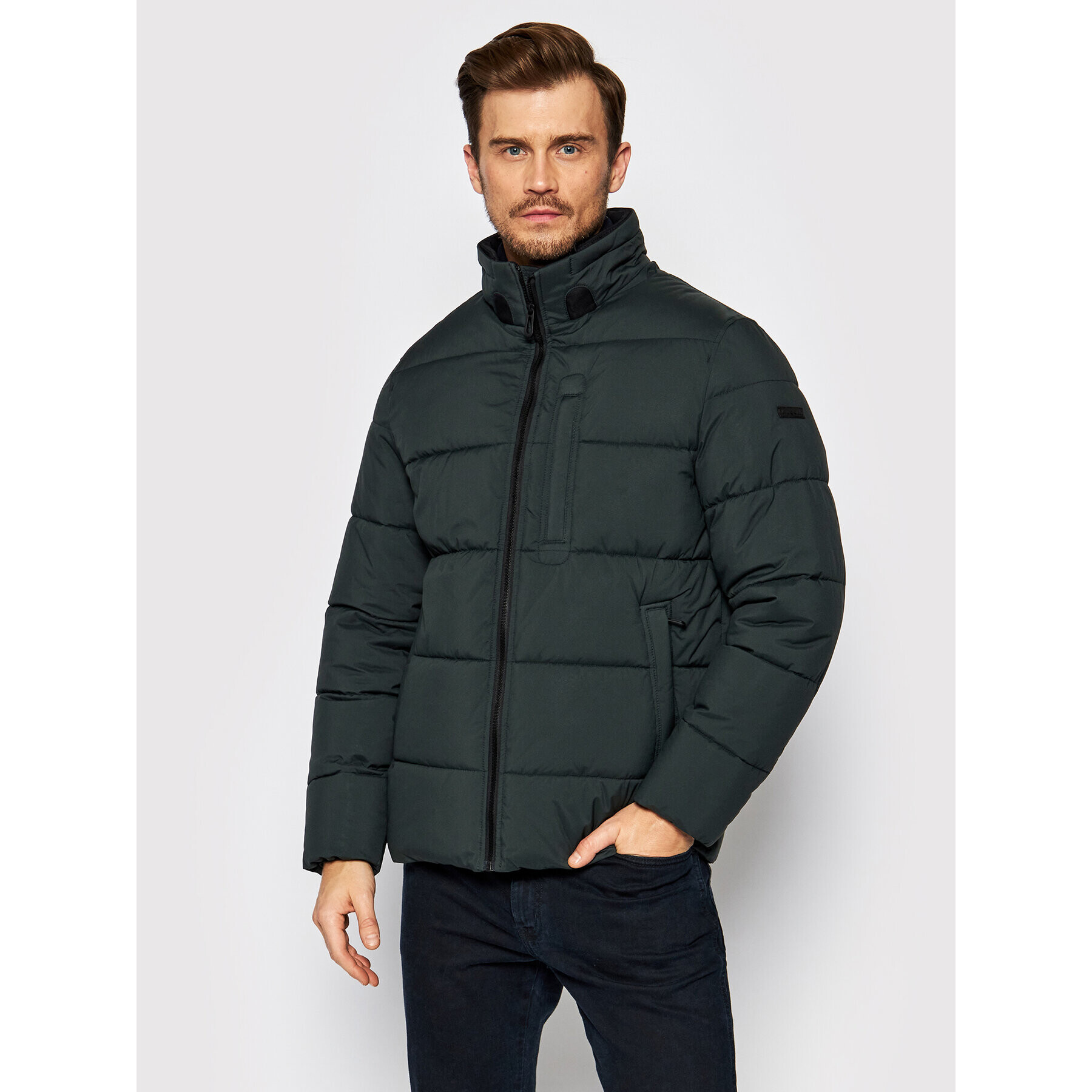 Bugatti Пухено яке 875200 81219 Зелен Regular Fit - Pepit.bg