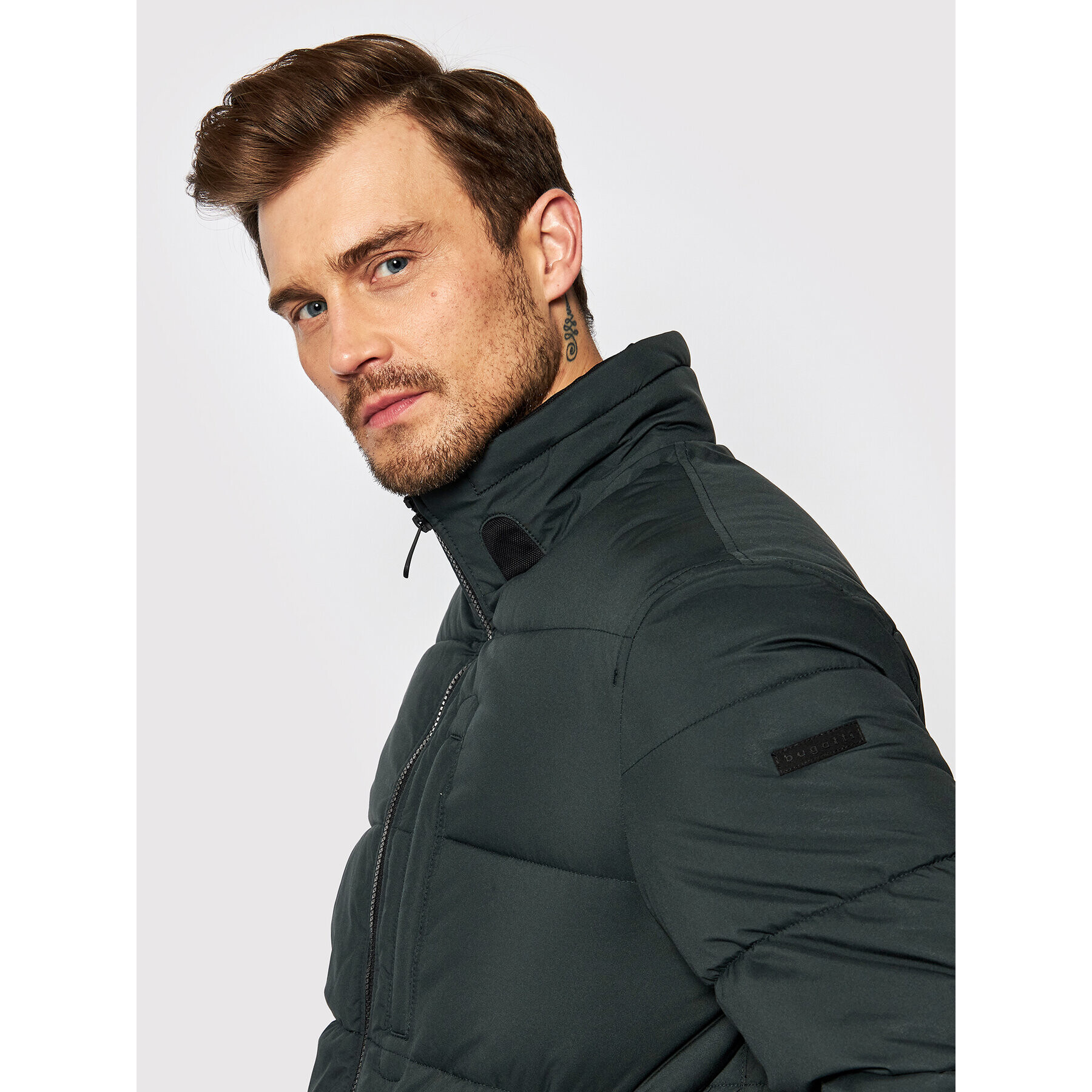 Bugatti Пухено яке 875200 81219 Зелен Regular Fit - Pepit.bg