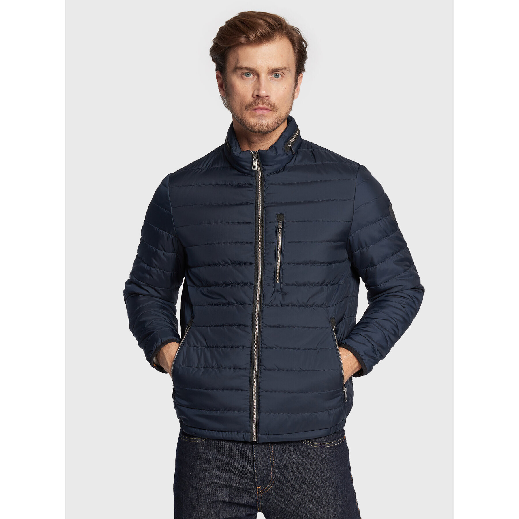 Bugatti Пухено яке 270200 29032 Тъмносин Regular Fit - Pepit.bg