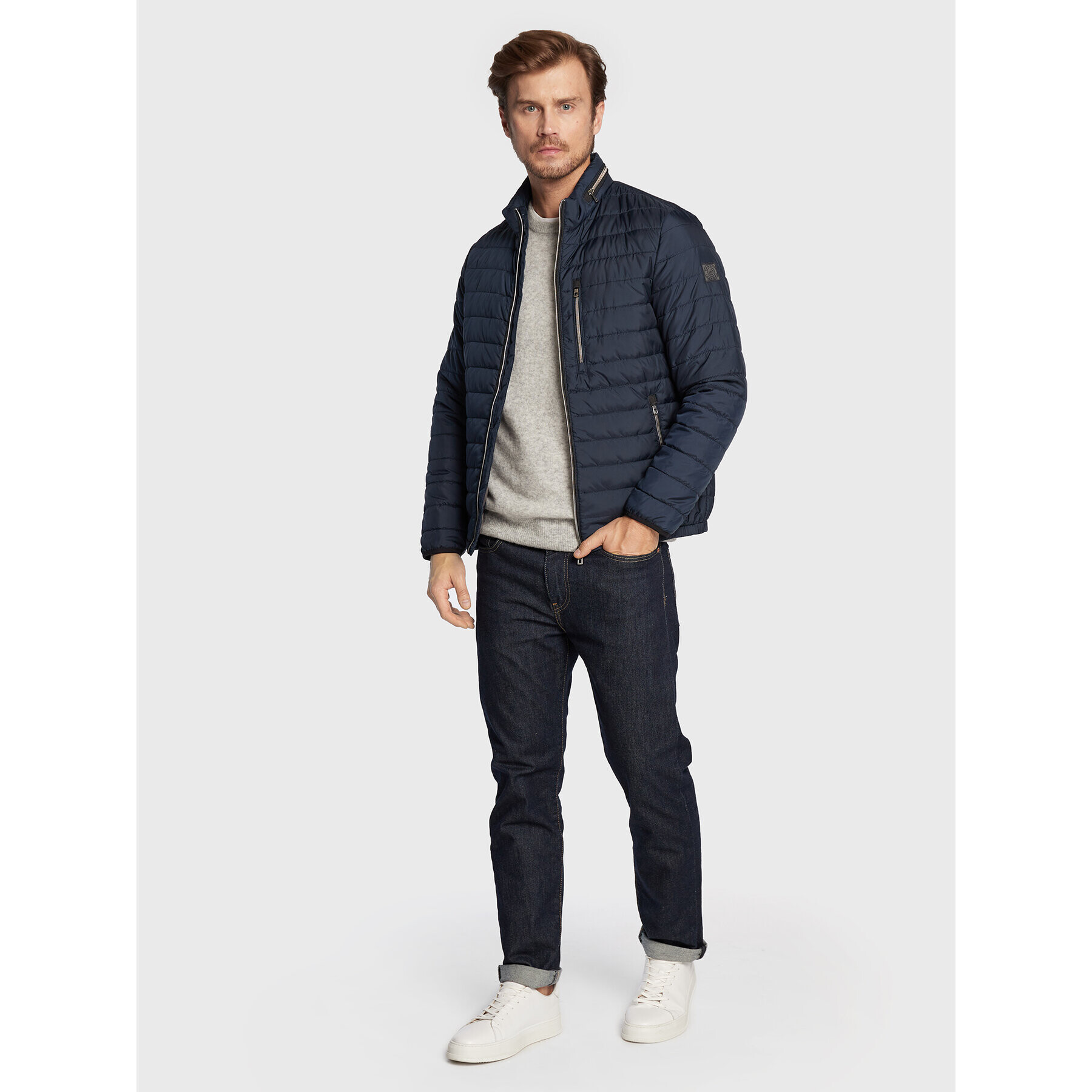 Bugatti Пухено яке 270200 29032 Тъмносин Regular Fit - Pepit.bg