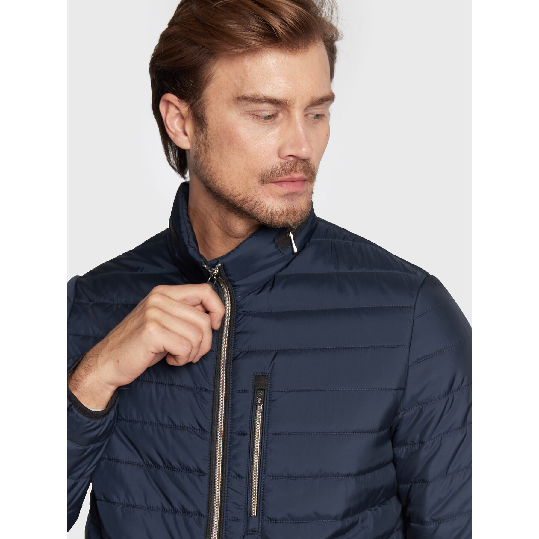 Bugatti Пухено яке 270200 29032 Тъмносин Regular Fit - Pepit.bg