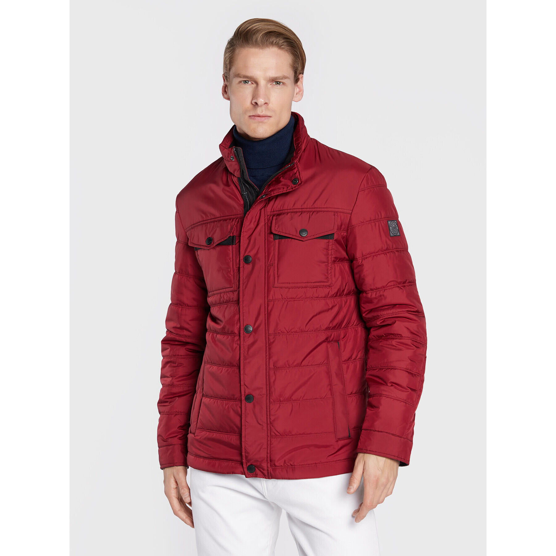 Bugatti Пухено яке 270400 29032 Червен Regular Fit - Pepit.bg