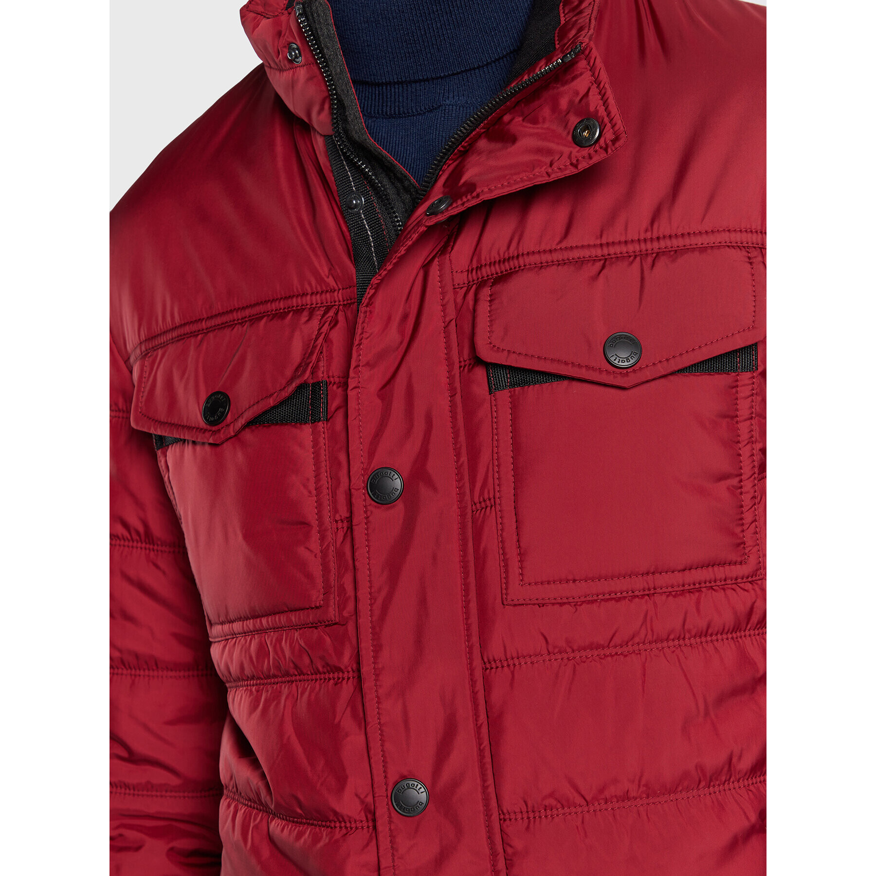 Bugatti Пухено яке 270400 29032 Червен Regular Fit - Pepit.bg