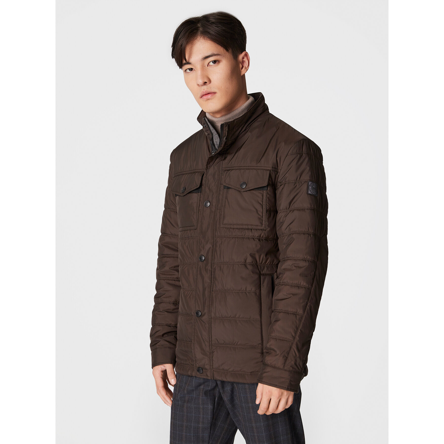 Bugatti Пухено яке 270400 29032 Кафяв Regular Fit - Pepit.bg
