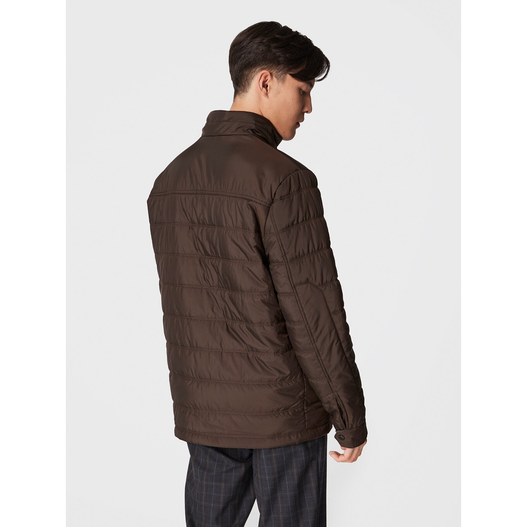 Bugatti Пухено яке 270400 29032 Кафяв Regular Fit - Pepit.bg