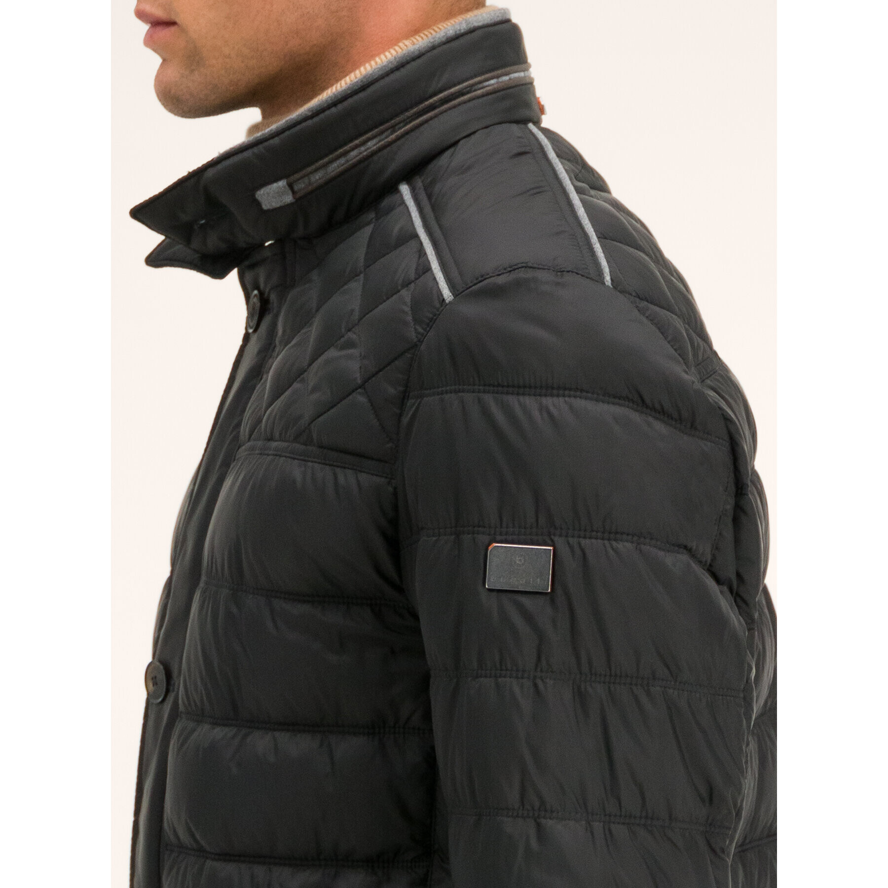 Bugatti Пухено яке 470800 49010 Черен Regular Fit - Pepit.bg