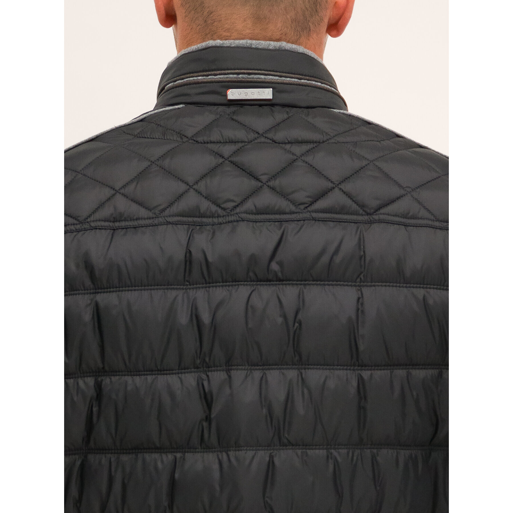 Bugatti Пухено яке 470800 49010 Черен Regular Fit - Pepit.bg