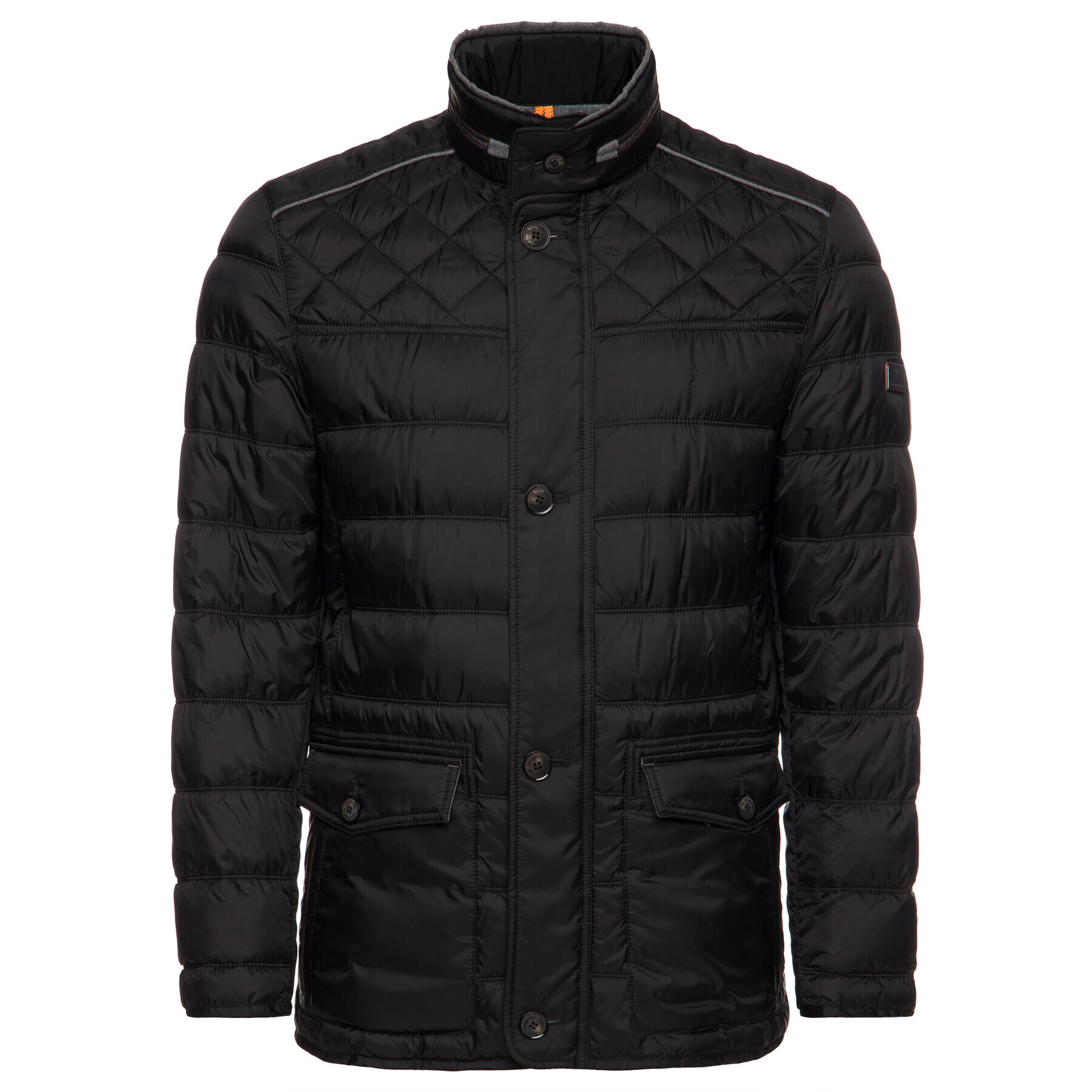 Bugatti Пухено яке 470800 49010 Черен Regular Fit - Pepit.bg