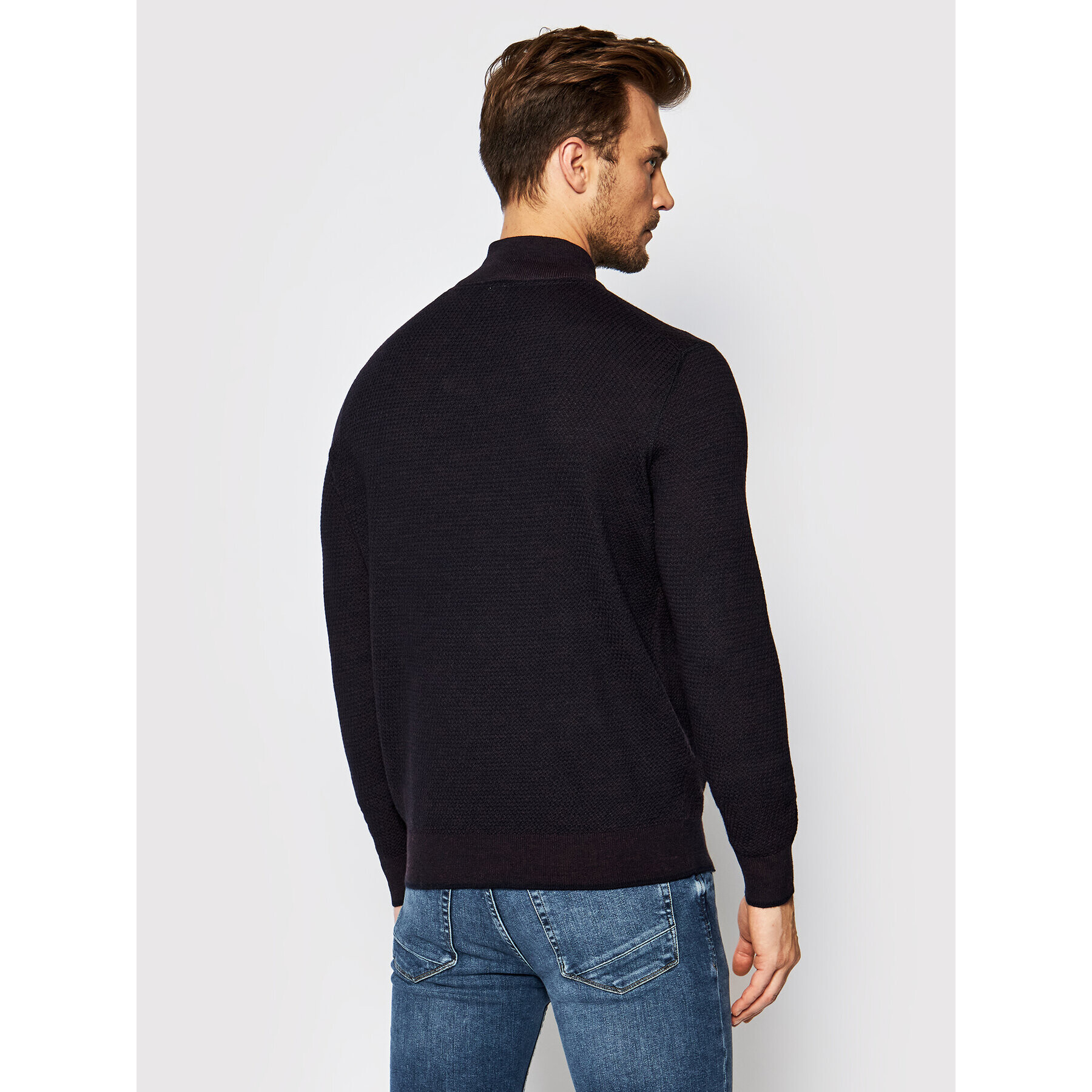 Bugatti Пуловер 7500 85531 Виолетов Regular Fit - Pepit.bg