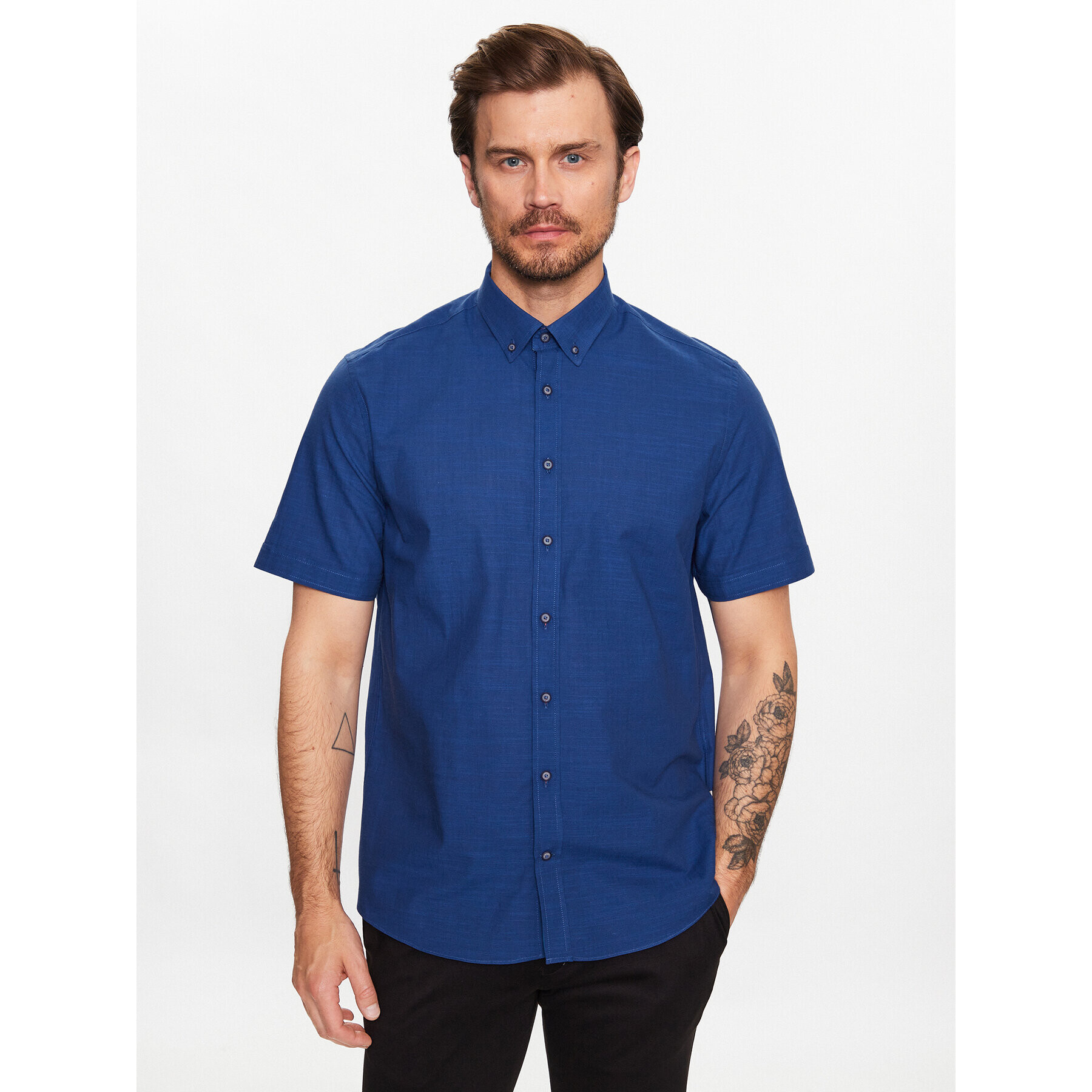 Bugatti Риза 9450 38330 Син Regular Fit - Pepit.bg