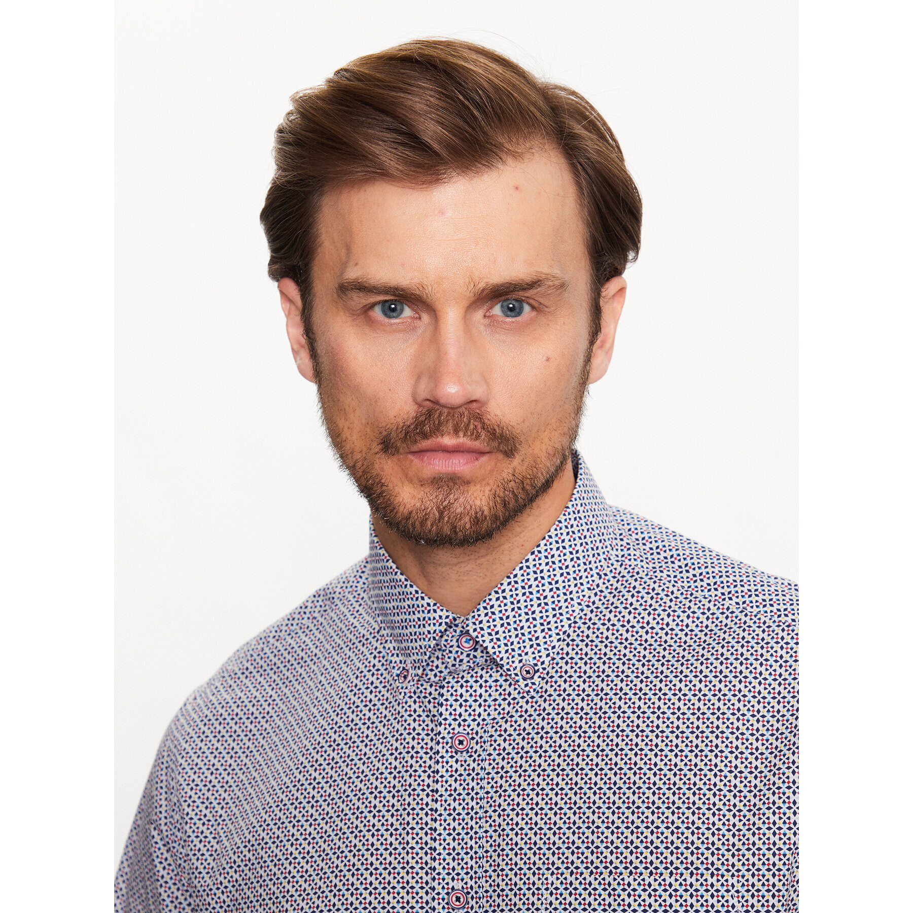 Bugatti Риза 9450 38804 Син Slim Fit - Pepit.bg