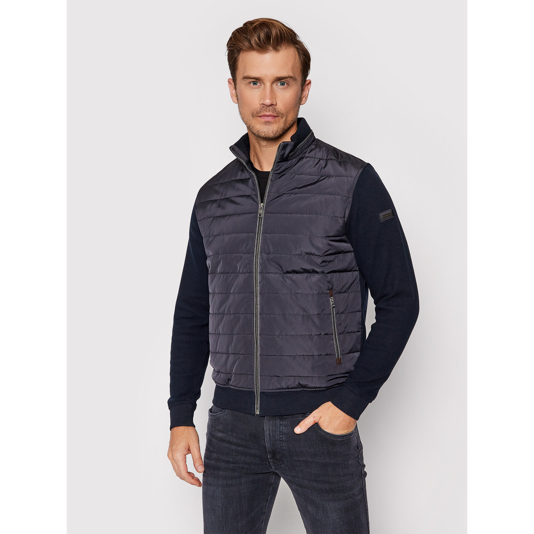 Bugatti Суитшърт 8700 85051 Тъмносин Regular Fit - Pepit.bg