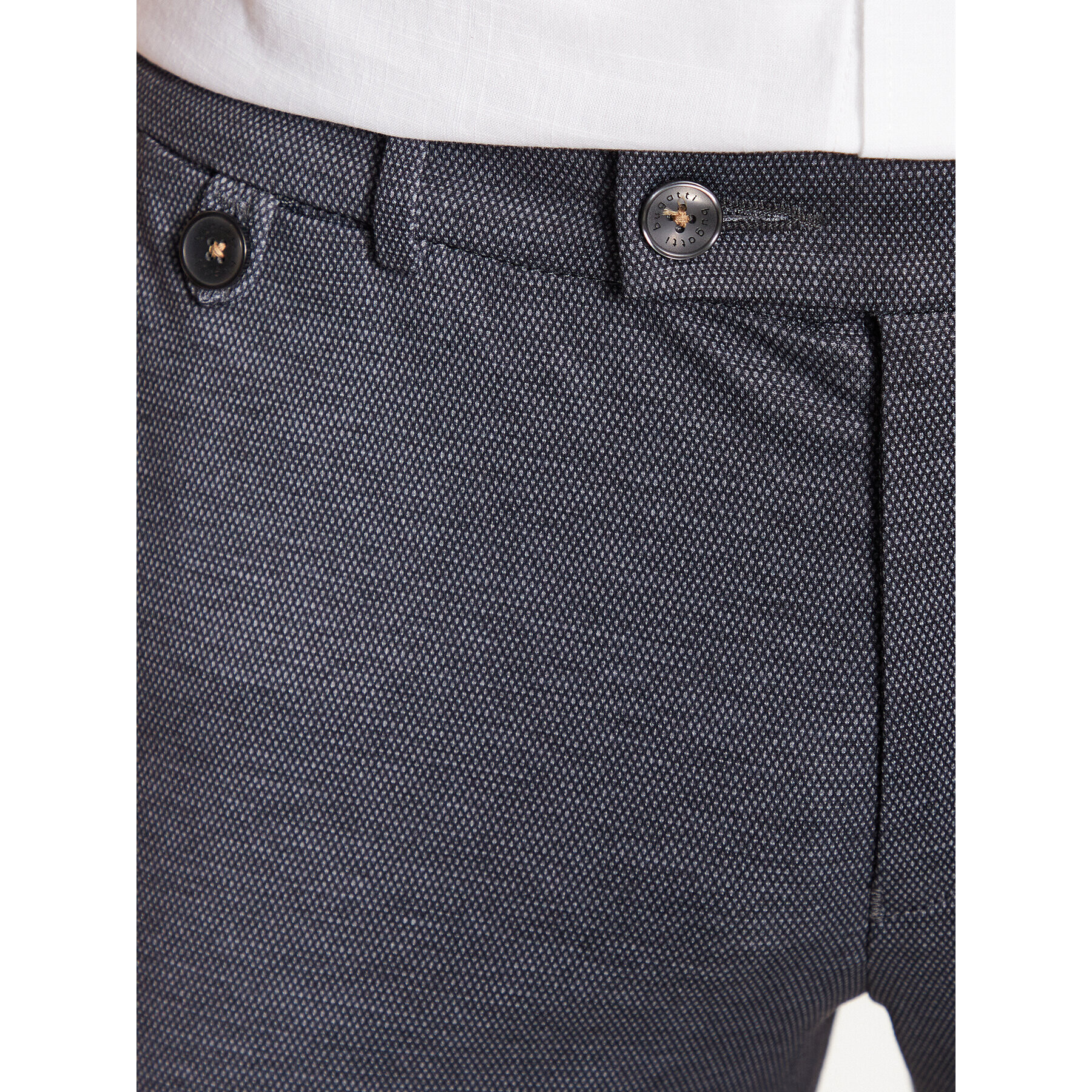 Bugatti Текстилни панталони 4096 36830 Сив Slim Fit - Pepit.bg