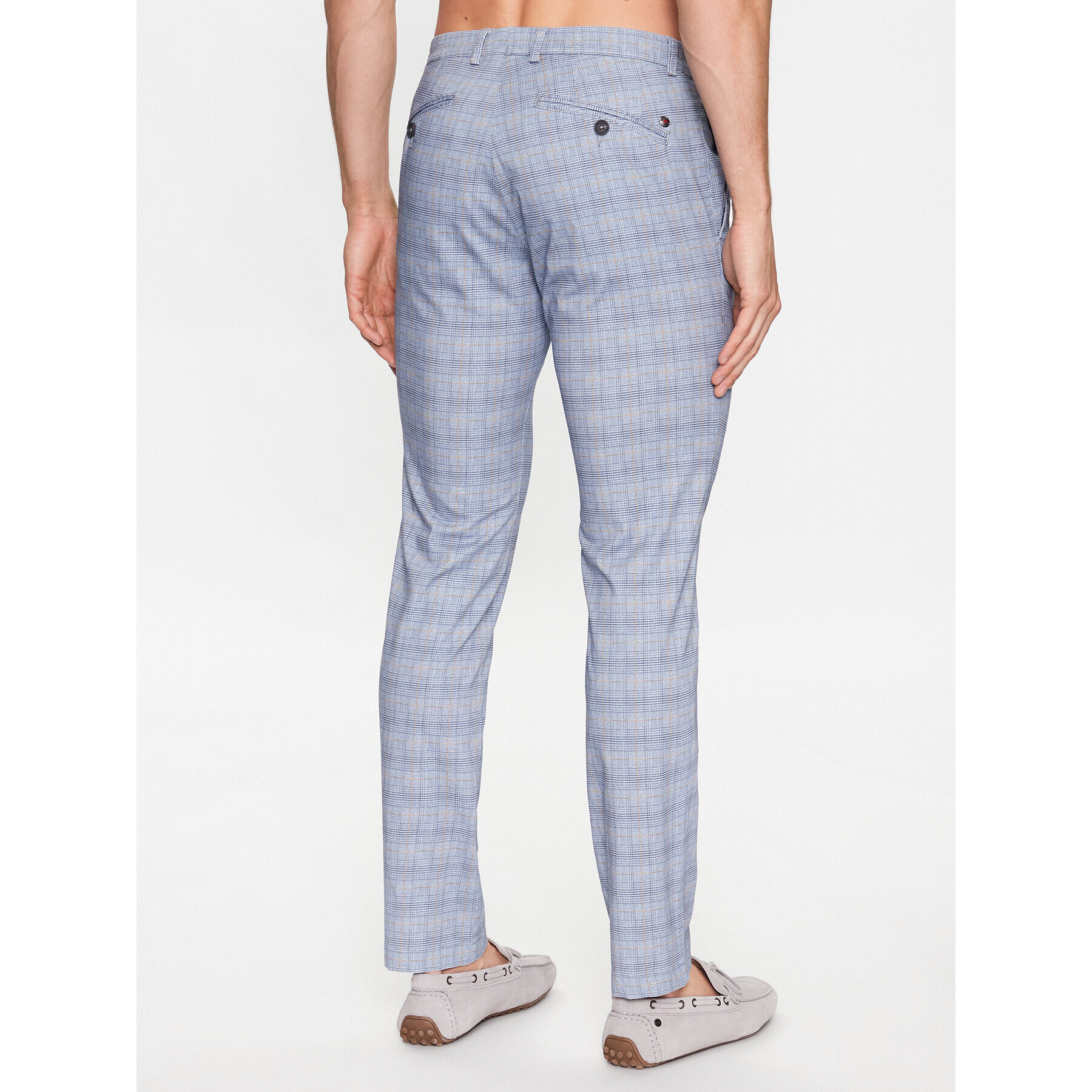 Bugatti Текстилни панталони 4134 36387 Син Slim Fit - Pepit.bg