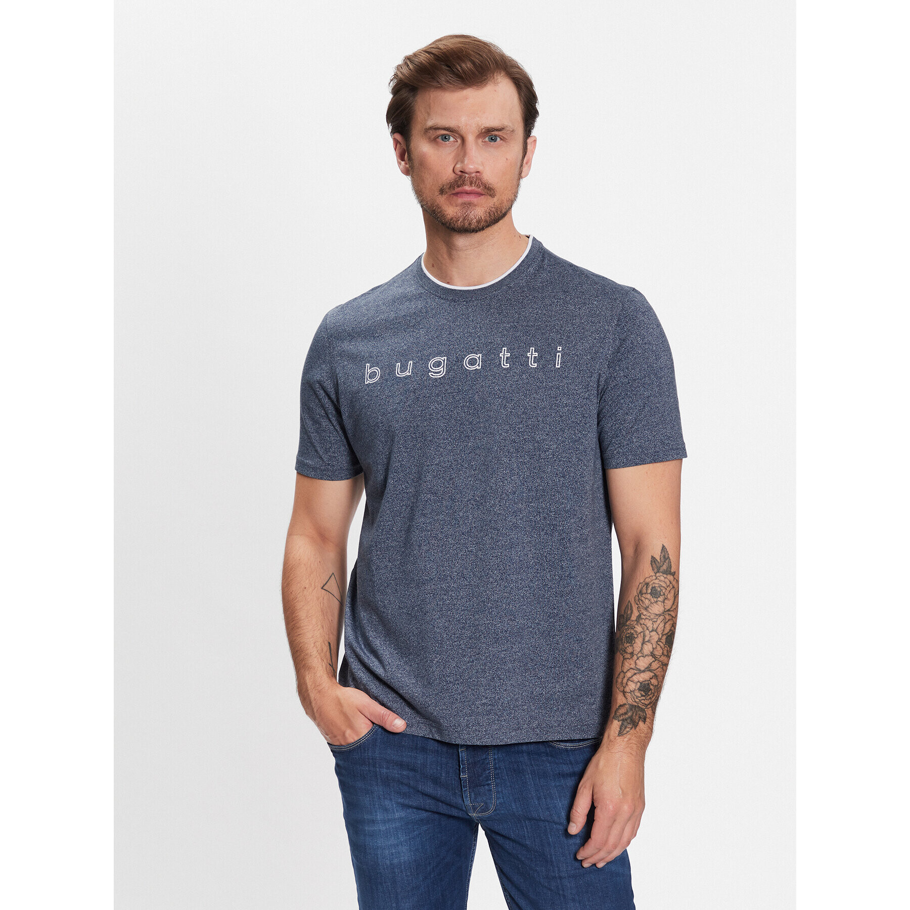 Bugatti Тишърт 8350 35042 Син Regular Fit - Pepit.bg