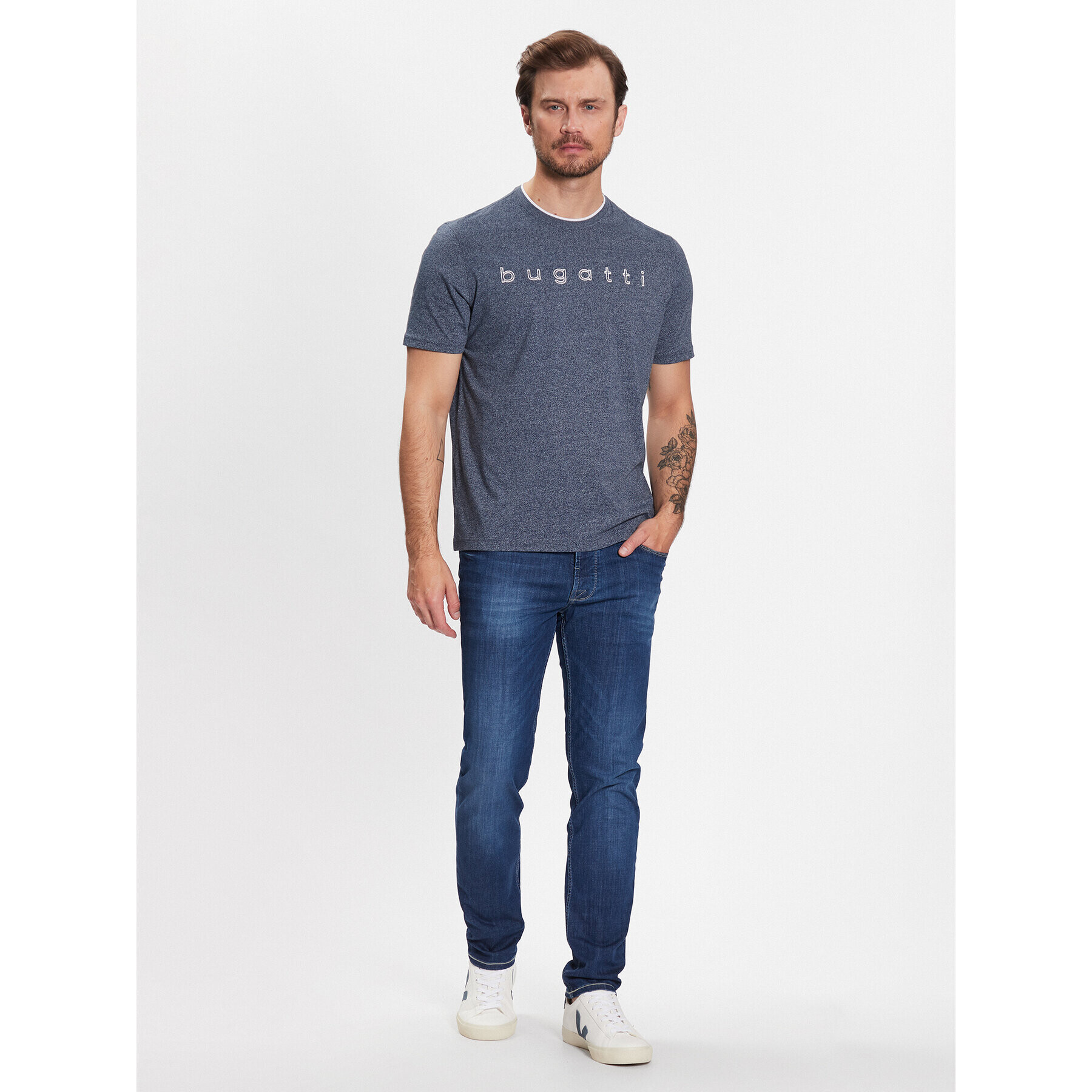 Bugatti Тишърт 8350 35042 Син Regular Fit - Pepit.bg