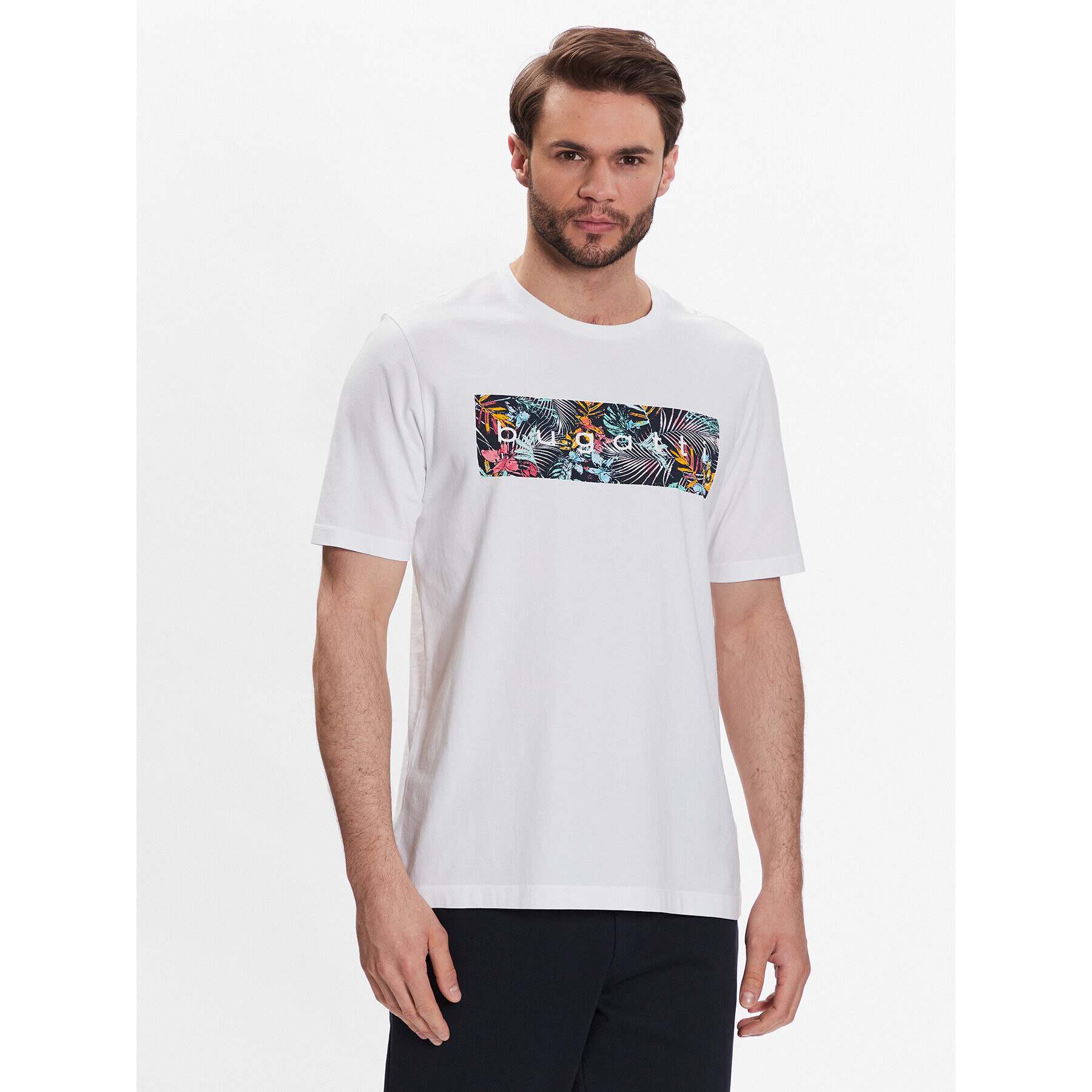 Bugatti Тишърт 8350 35043 Бял Regular Fit - Pepit.bg