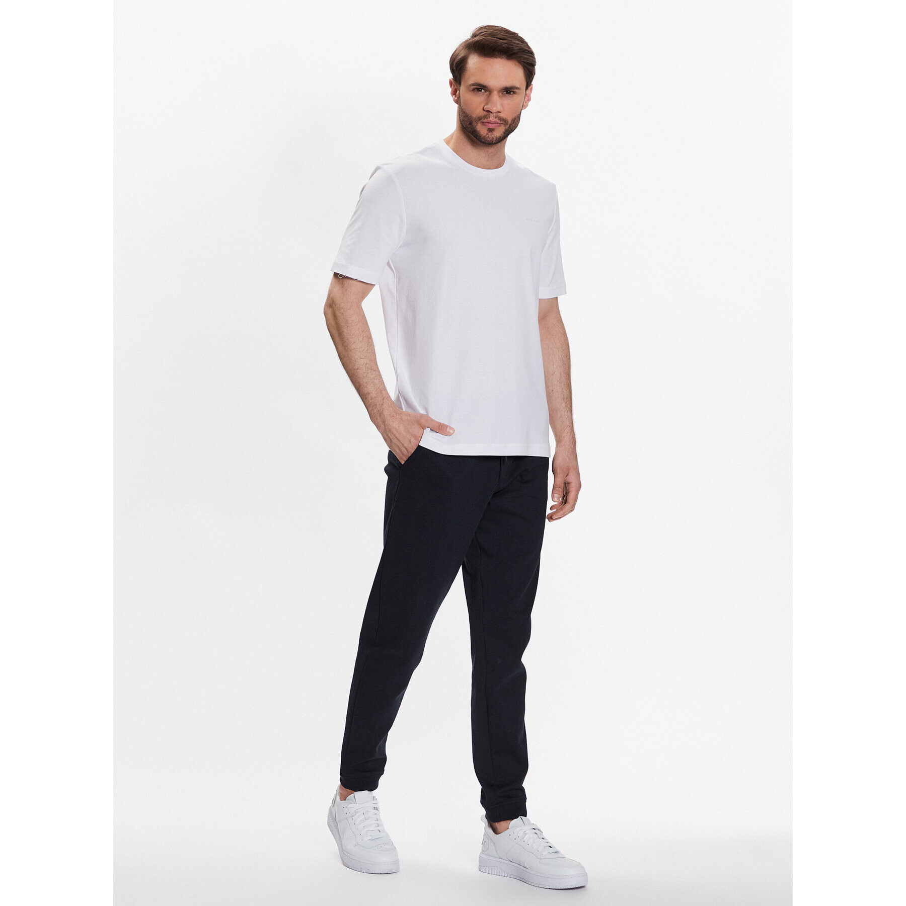 Bugatti Тишърт 8350 35191 Бял Regular Fit - Pepit.bg