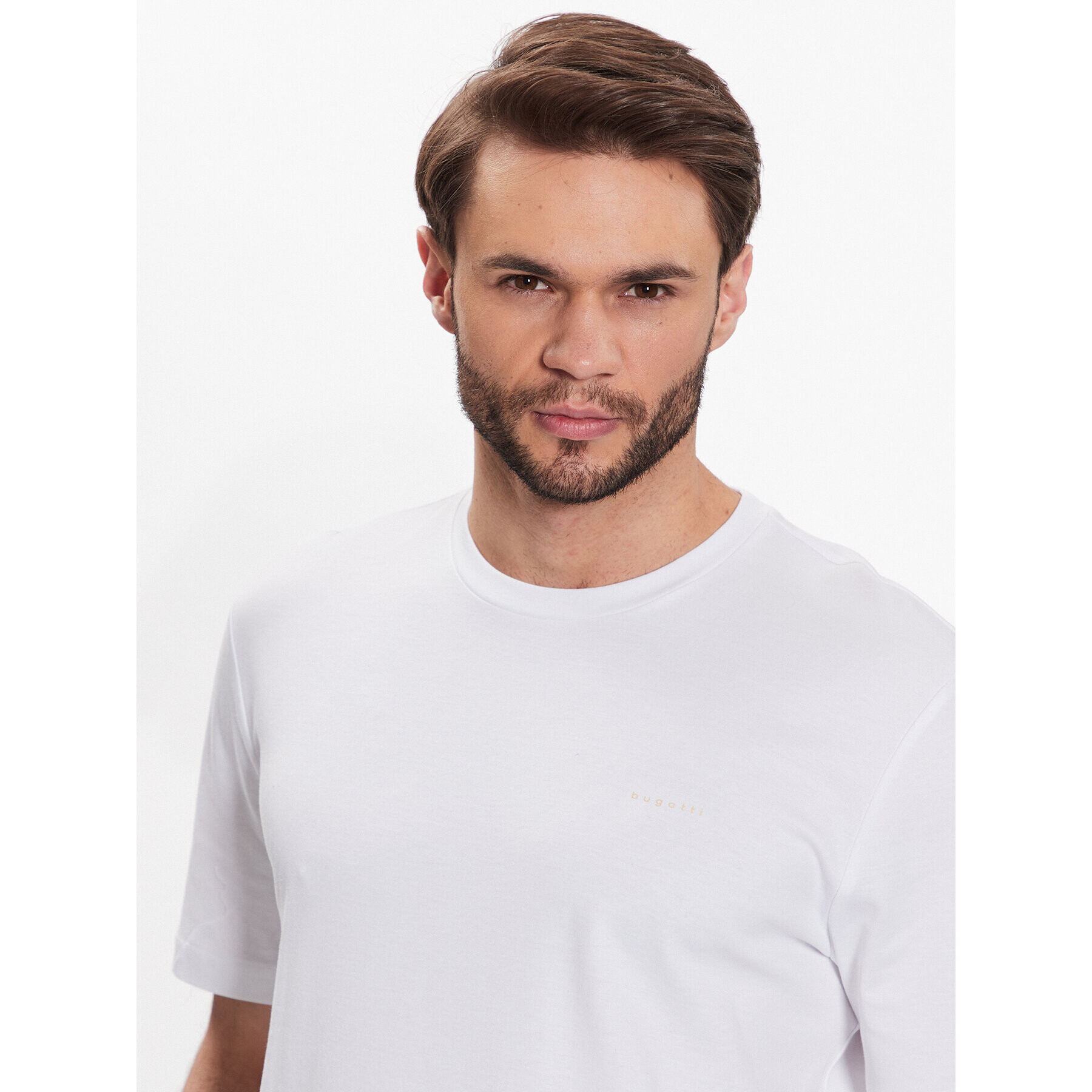 Bugatti Тишърт 8350 35191 Бял Regular Fit - Pepit.bg