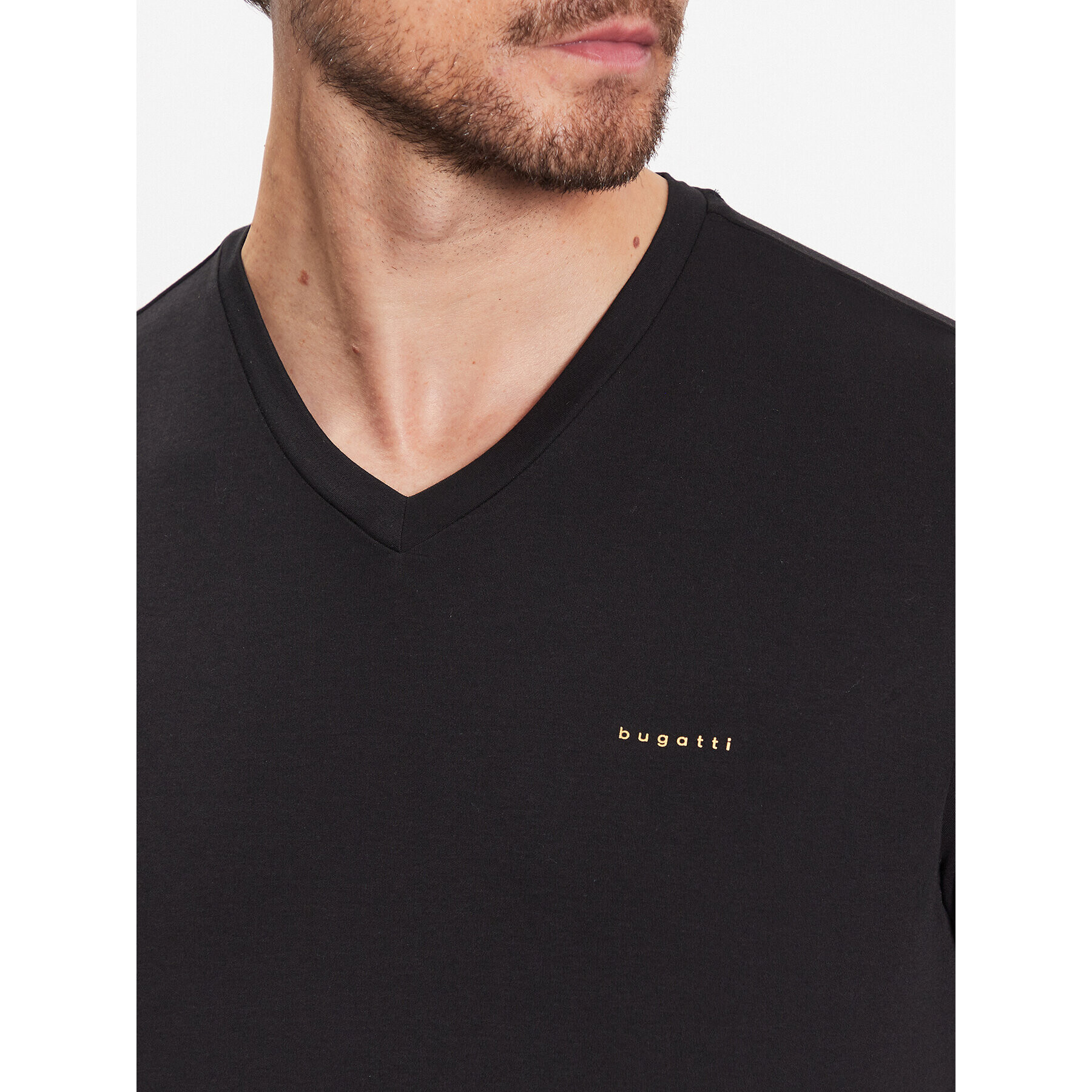 Bugatti Тишърт 8450 35190 Черен Slim Fit - Pepit.bg
