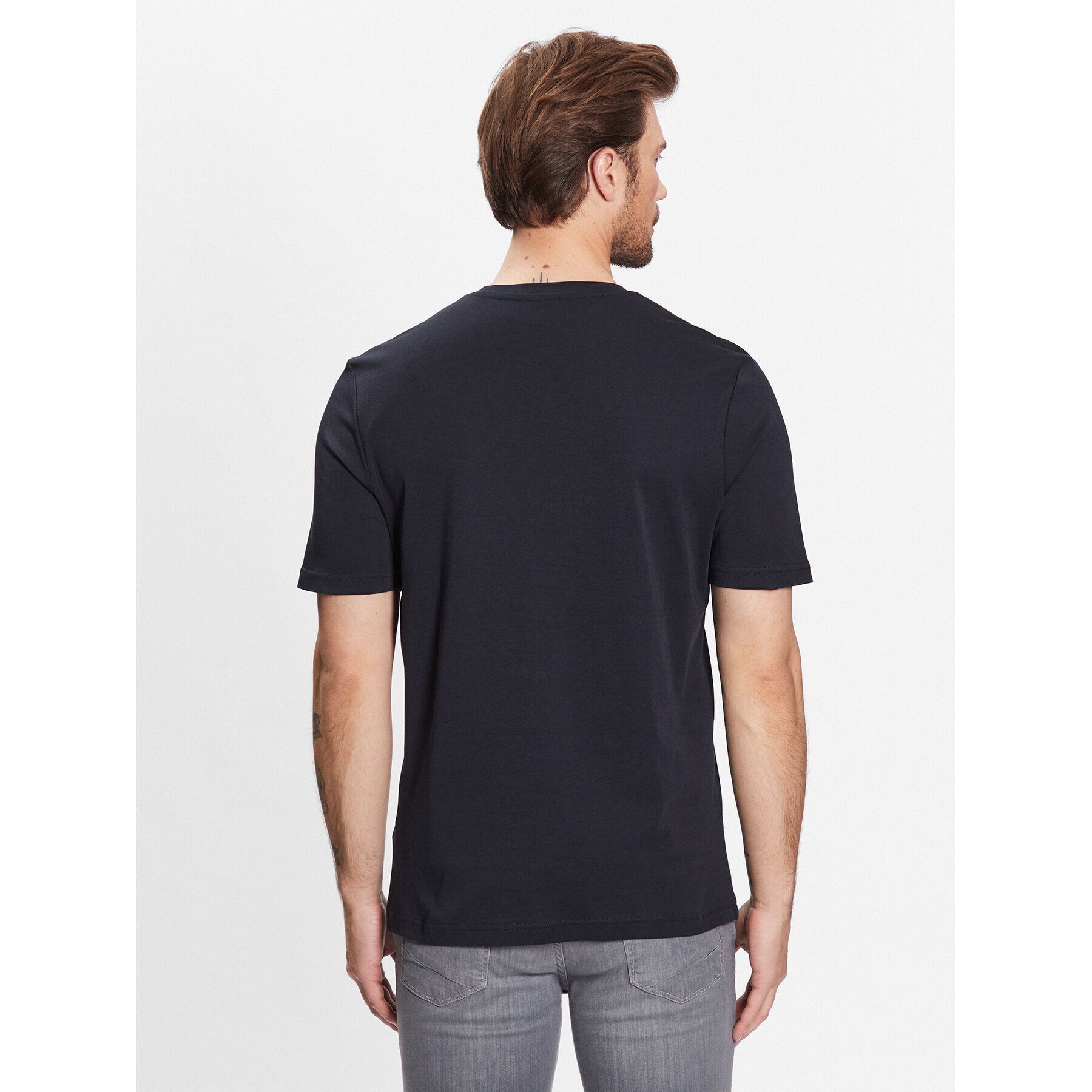 Bugatti Тишърт 8450 35190 Тъмносин Slim Fit - Pepit.bg