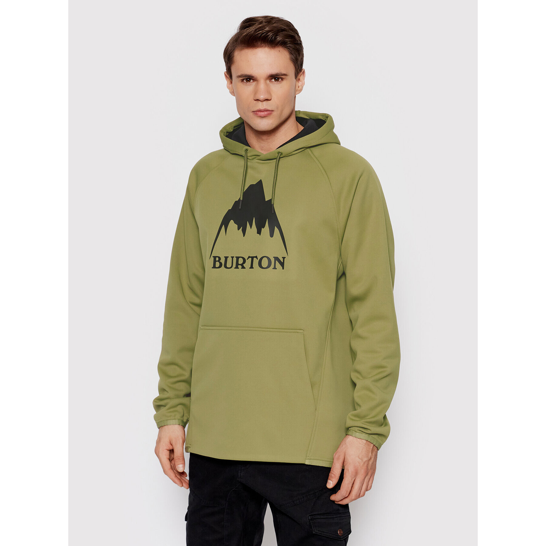 Burton Суитшърт от техническо трико Crown 22024100300 Зелен Regular Fit - Pepit.bg