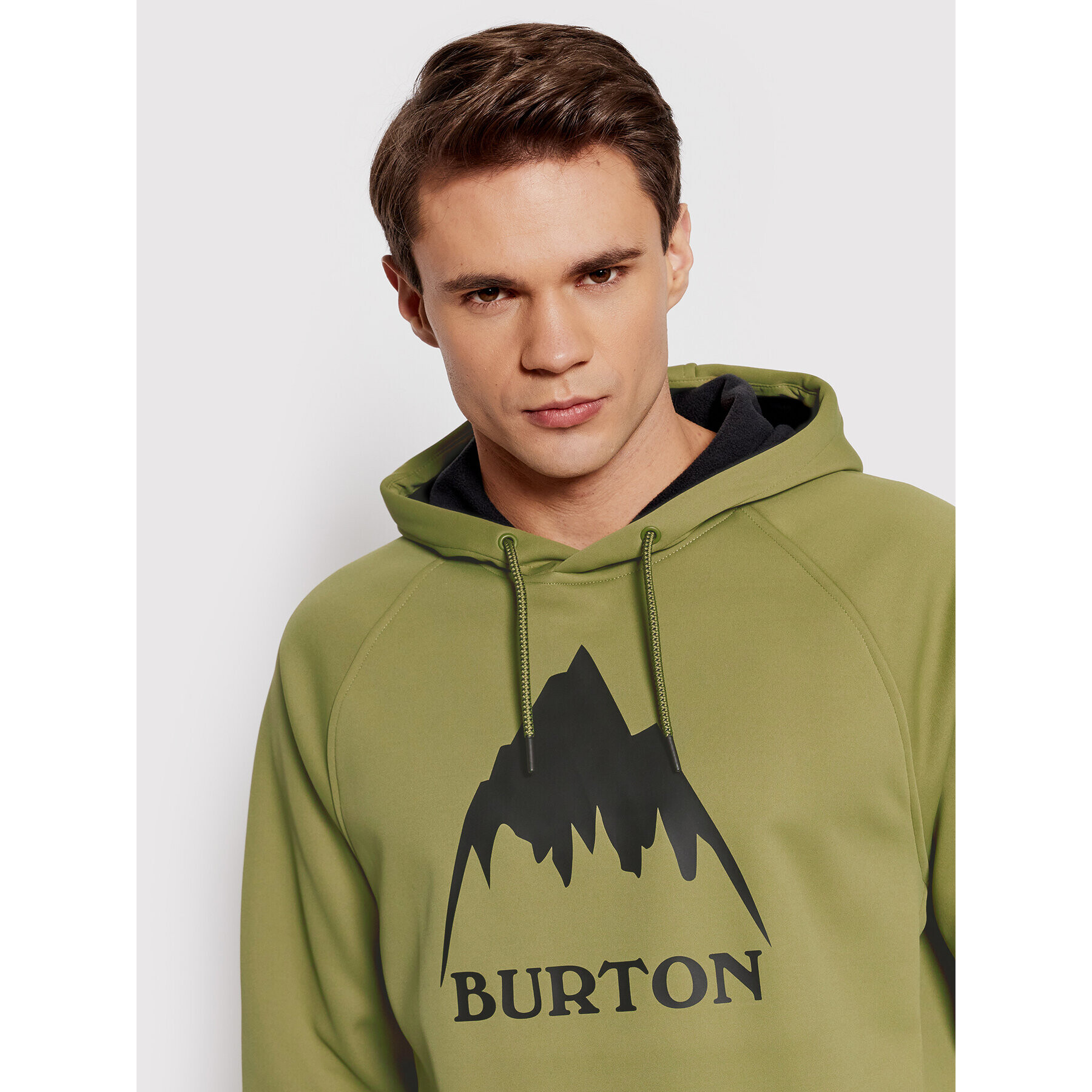 Burton Суитшърт от техническо трико Crown 22024100300 Зелен Regular Fit - Pepit.bg