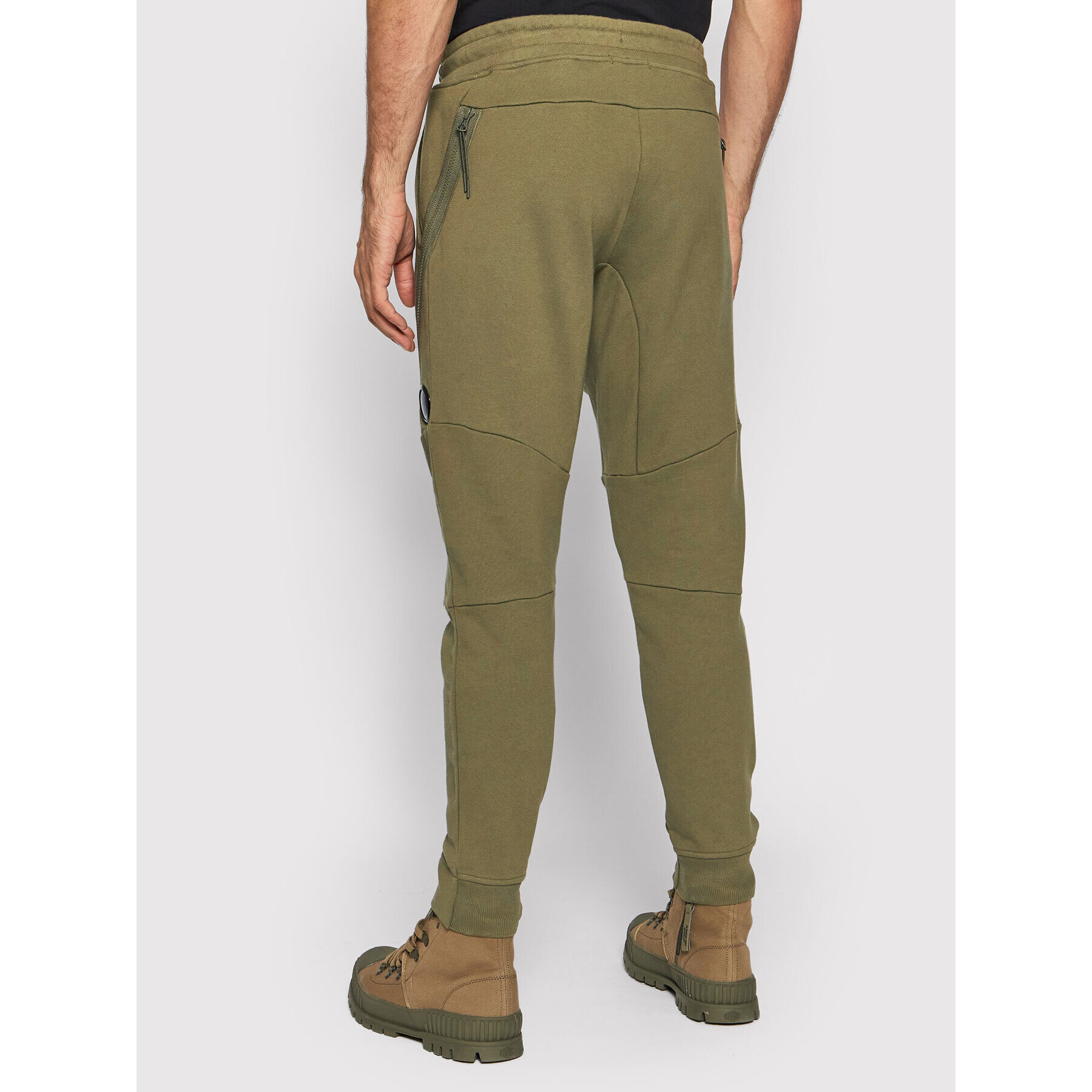C.P. Company Долнище анцуг Diagonal Raised 11CMSP061A 005086W Зелен Regular Fit - Pepit.bg
