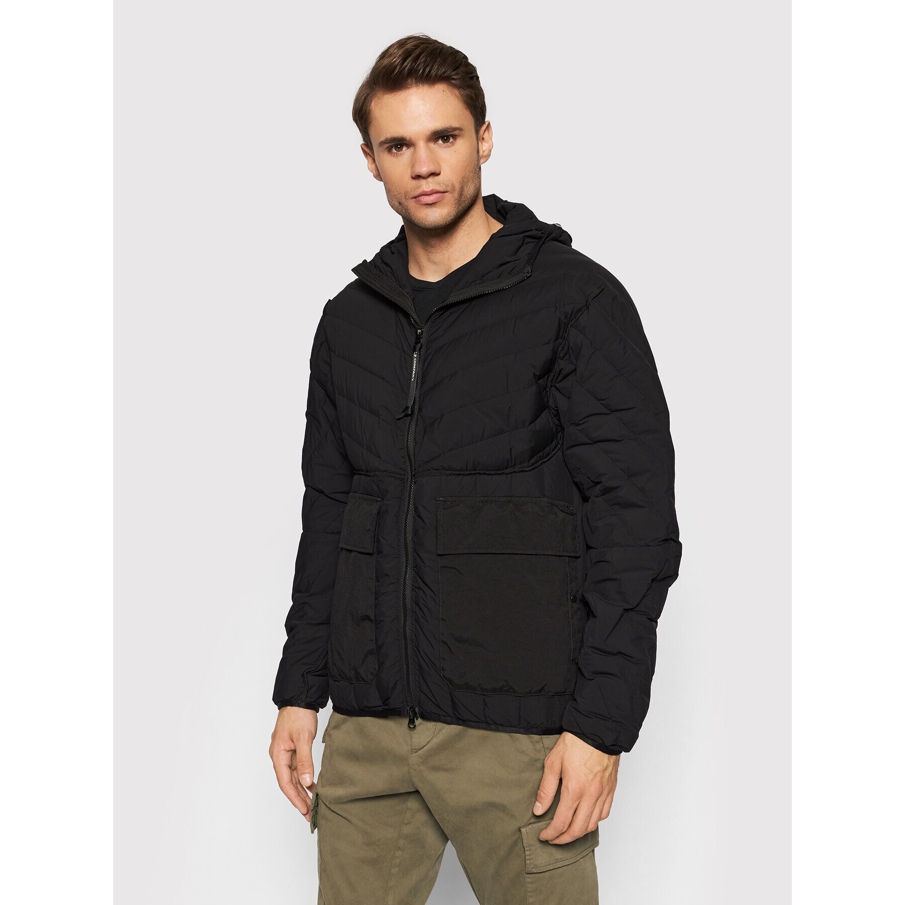 C.P. Company Пухено яке 11CMOW024A006109M Черен Regular Fit - Pepit.bg