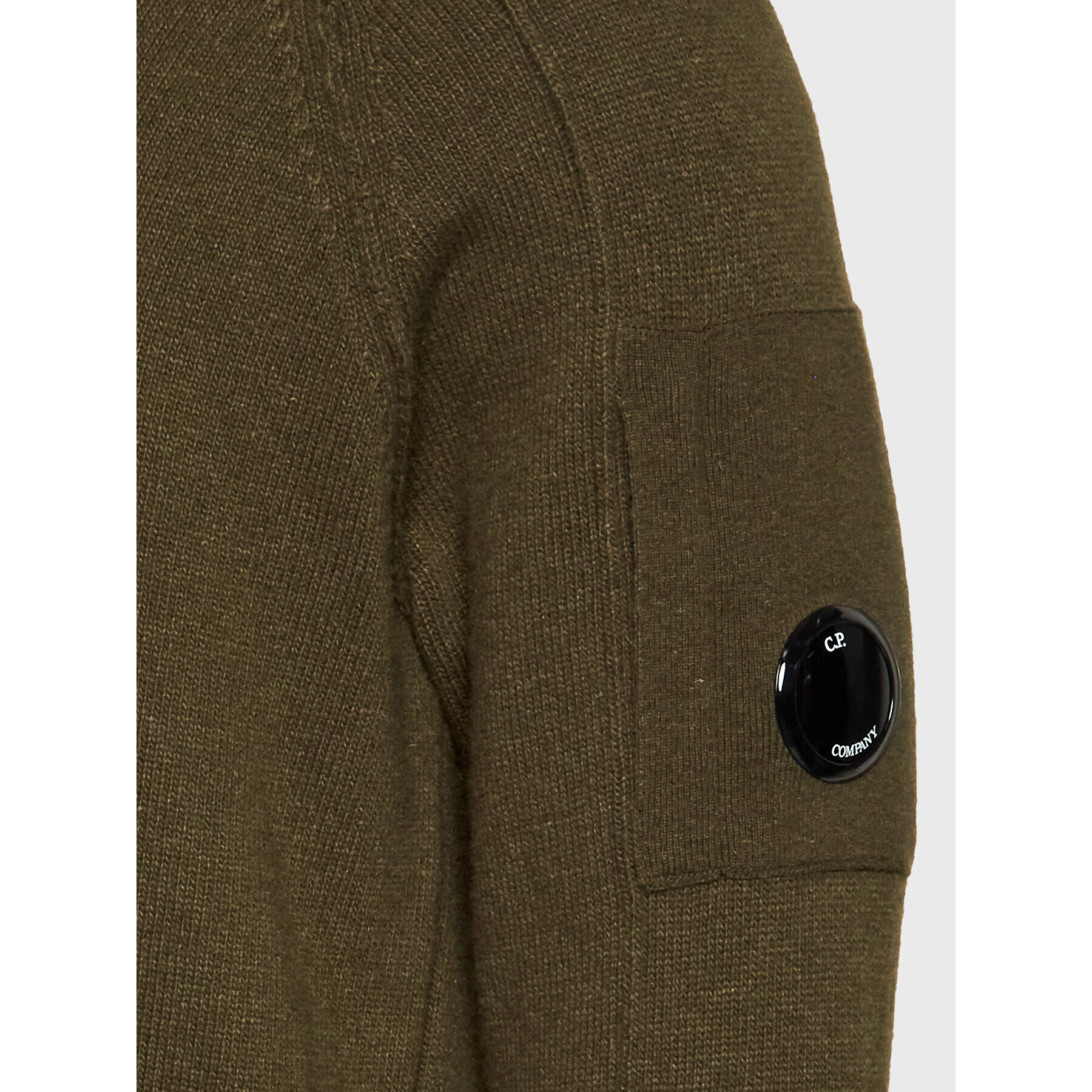 C.P. Company Пуловер 13CMKN099A 005504A Зелен Regular Fit - Pepit.bg
