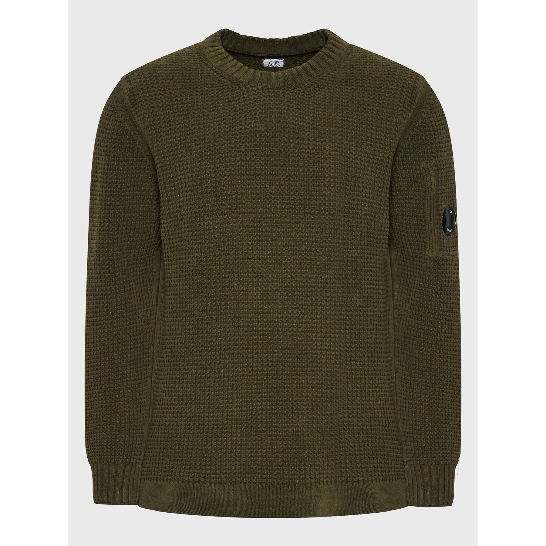 C.P. Company Пуловер Chenille 13CMKN016A 005558G Зелен Regular Fit - Pepit.bg
