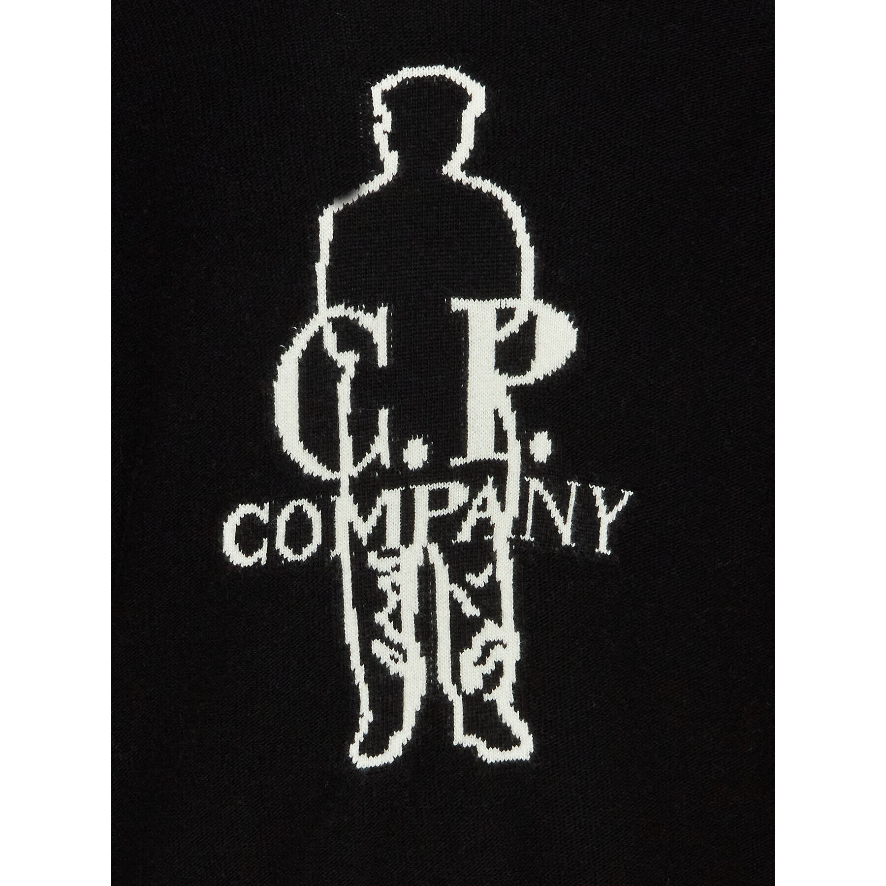 C.P. Company Пуловер Jacquard 13CMKN331A 005504J Черен Regular Fit - Pepit.bg
