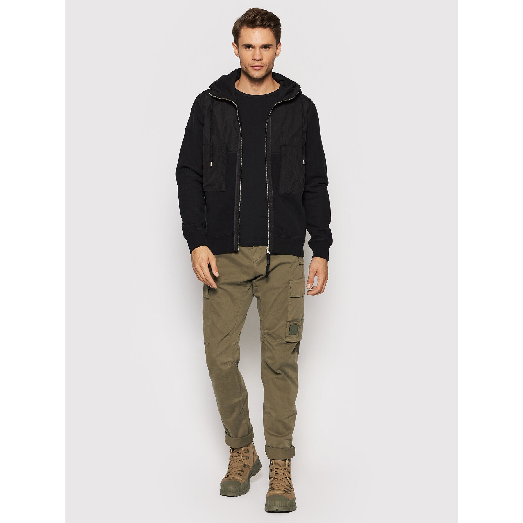 C.P. Company Суитшърт Diagonal 11CMSS281A006090M Черен Regular Fit - Pepit.bg
