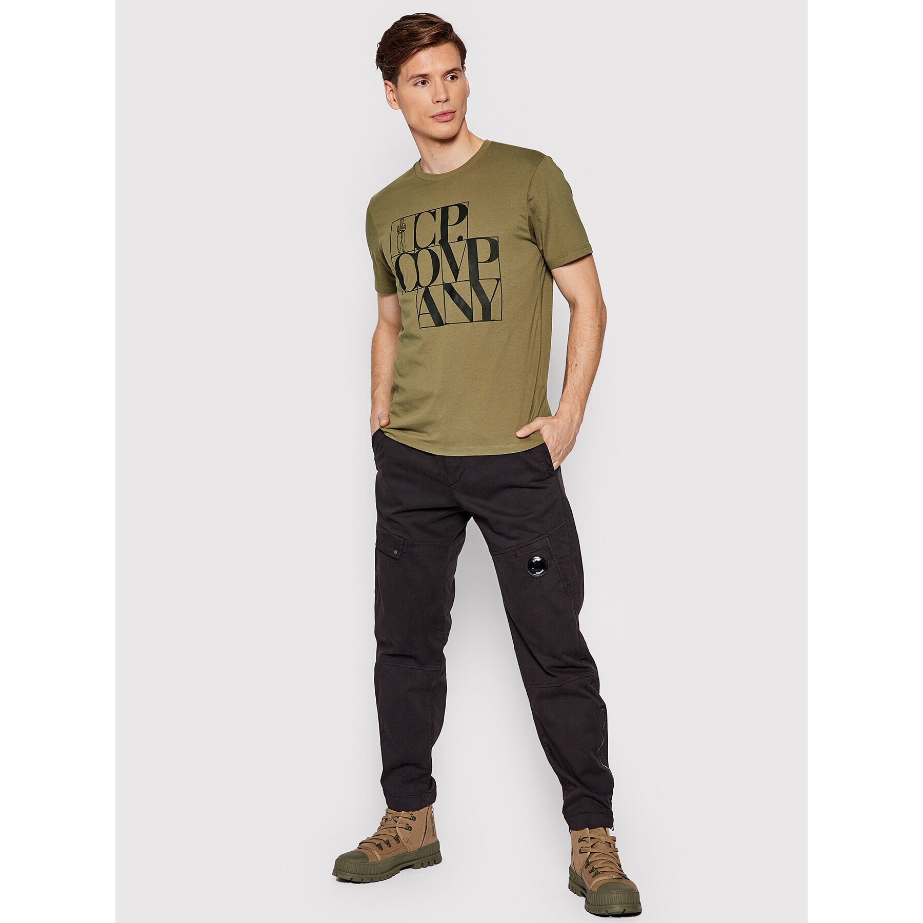 C.P. Company Текстилни панталони 11CMPA191A 005529G Черен Regular Fit - Pepit.bg