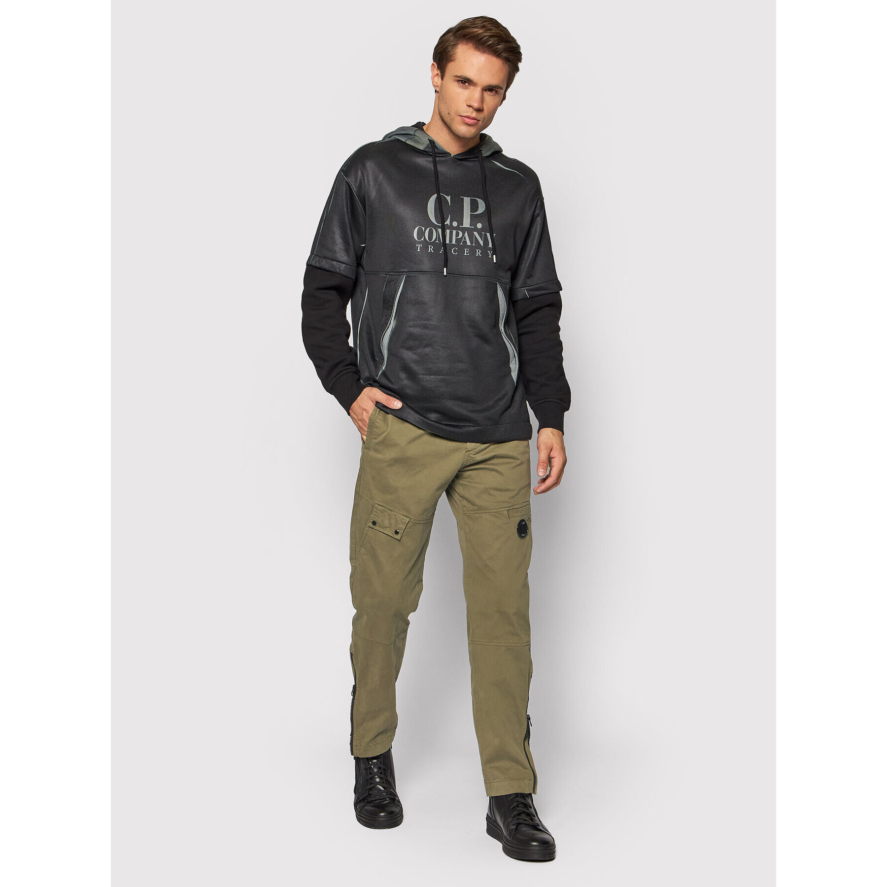 C.P. Company Текстилни панталони 11CMPA191A 005529G Зелен Regular Fit - Pepit.bg